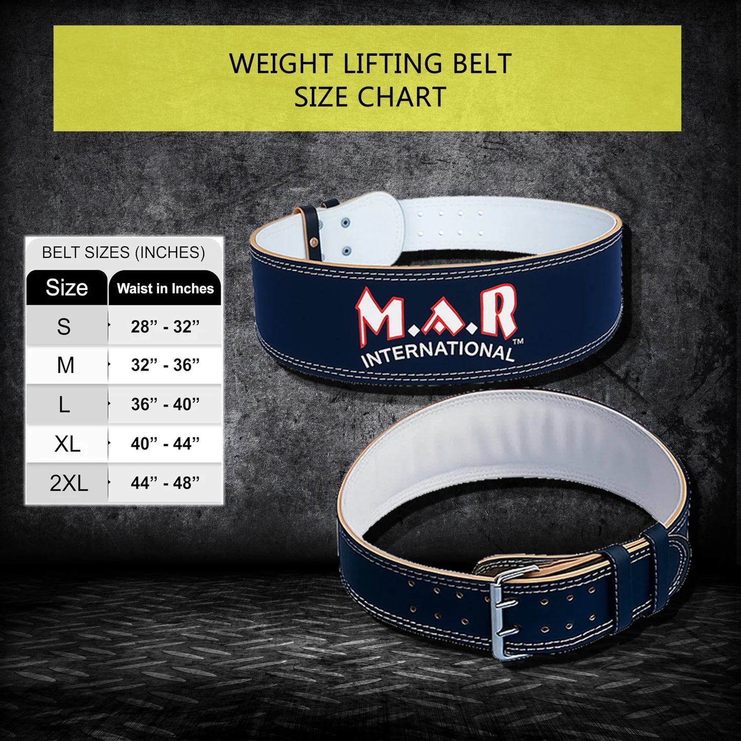 MAR-357 | Leather Thin Weight Lifting Belt - Small Accessories