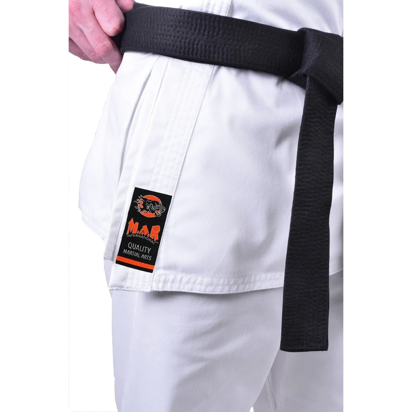 MAR-001A | Traditional White Karate Student Uniform Gi (7.5oz Fabric) + FREE BELT - Uniforms