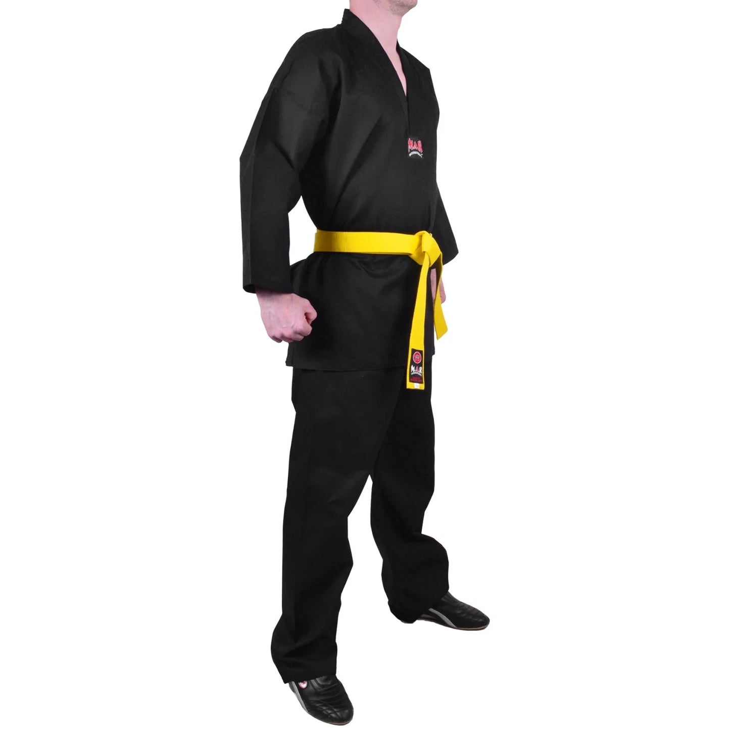MAR-002 | Black V-Neck Karate Uniform Gi (8oz Fabric) - Uniforms