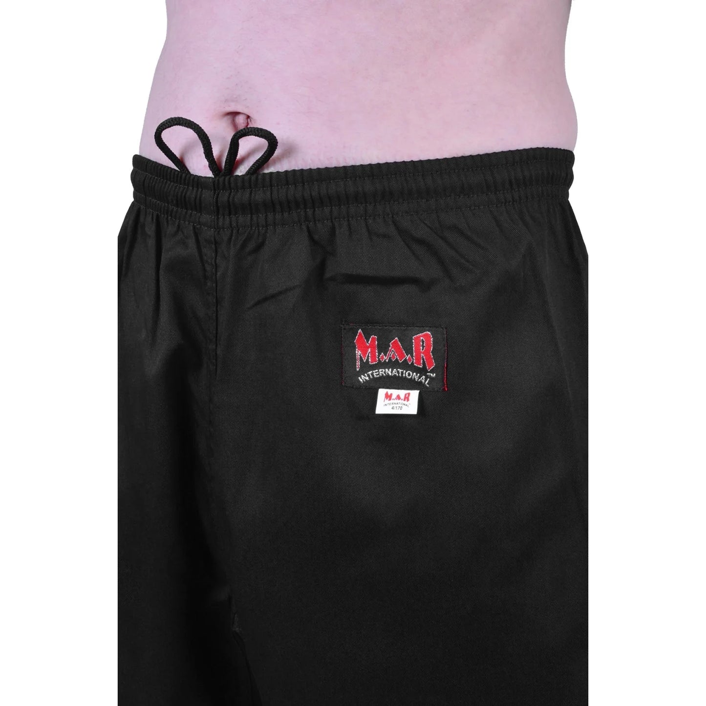 MAR-002 | Black V-Neck Karate Uniform Gi (8oz Fabric) - Uniforms