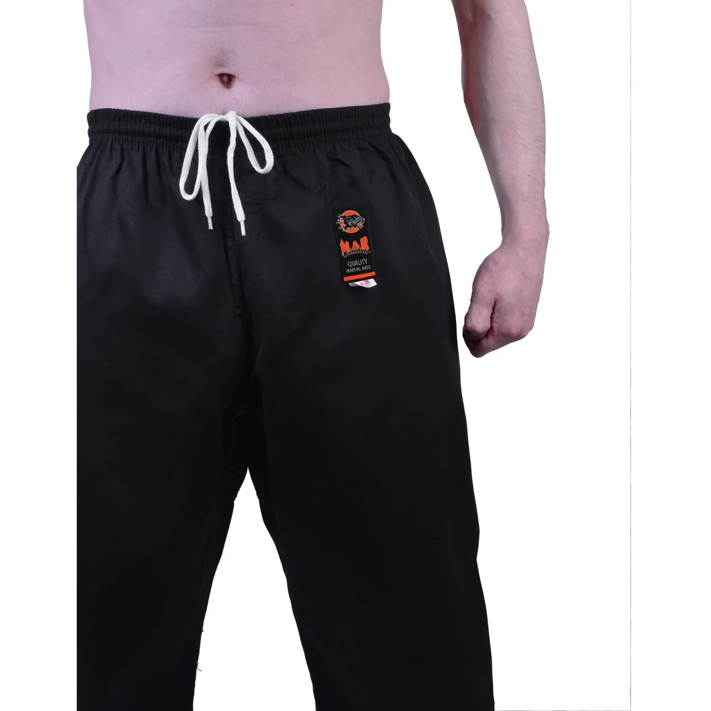 MAR-004A | Black Karate Student Uniform Gi (7.5oz Fabric) + FREE BELT - Uniforms