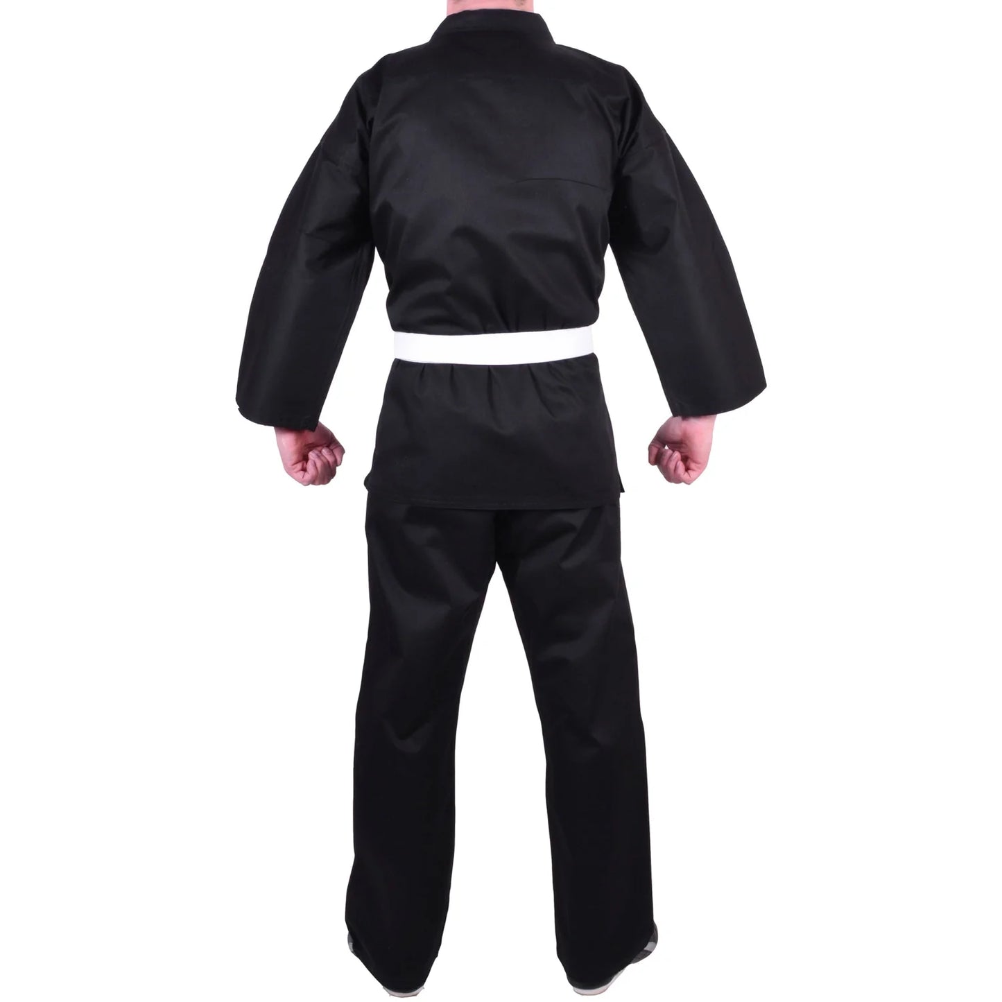MAR-004A | Black Karate Student Uniform Gi (7.5oz Fabric) + FREE BELT - Uniforms