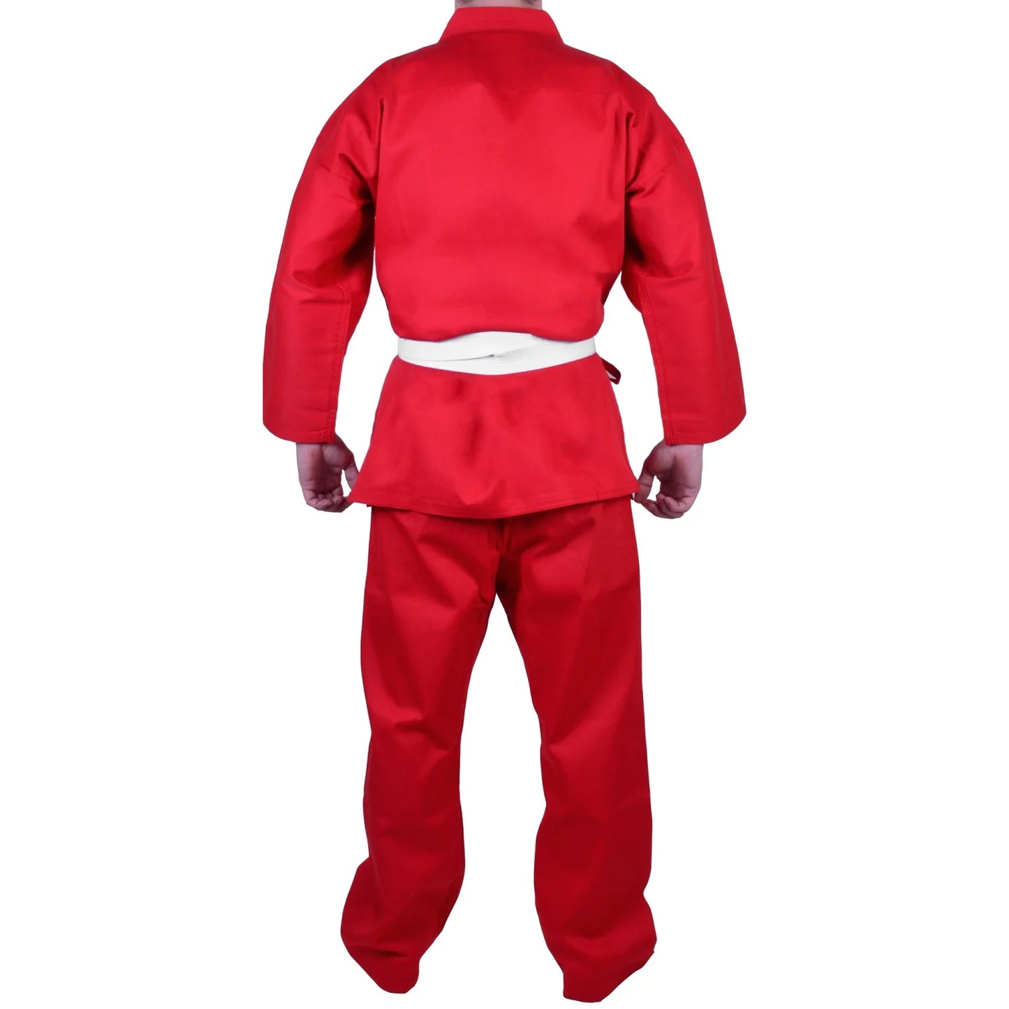 MAR-005A | Red Karate Student Uniform Gi (8oz Fabric) + FREE BELT - Uniforms