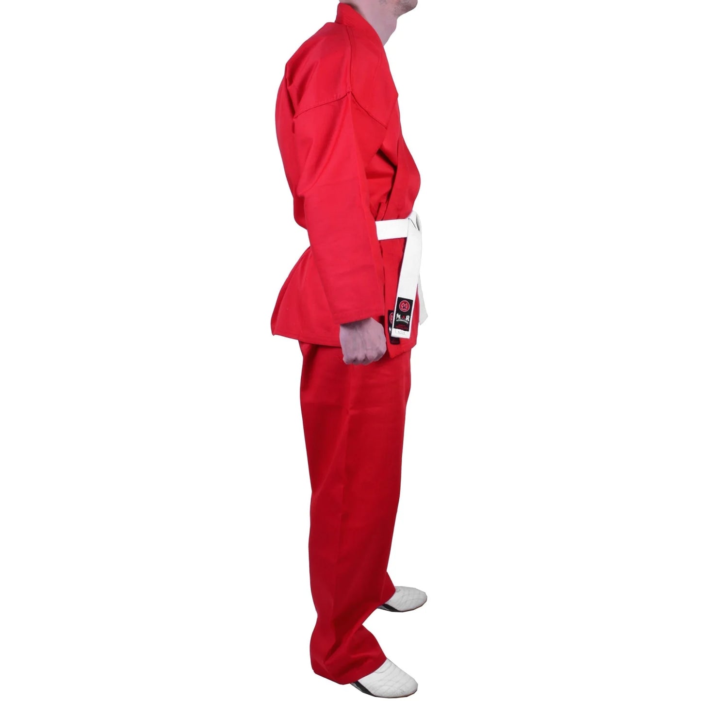 MAR-005A | Red Karate Student Uniform Gi (8oz Fabric) + FREE BELT - Uniforms