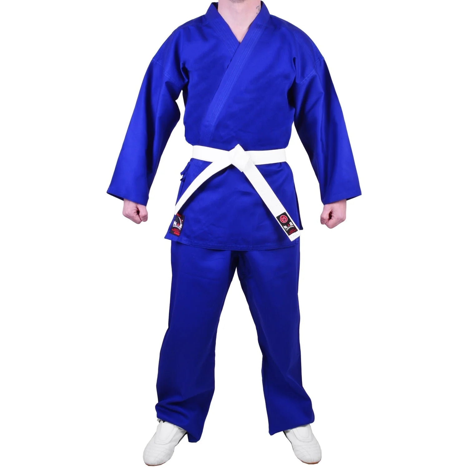 MAR-005B | Blue Karate Student Uniform Gi (8oz Fabric) + FREE BELT - Uniforms