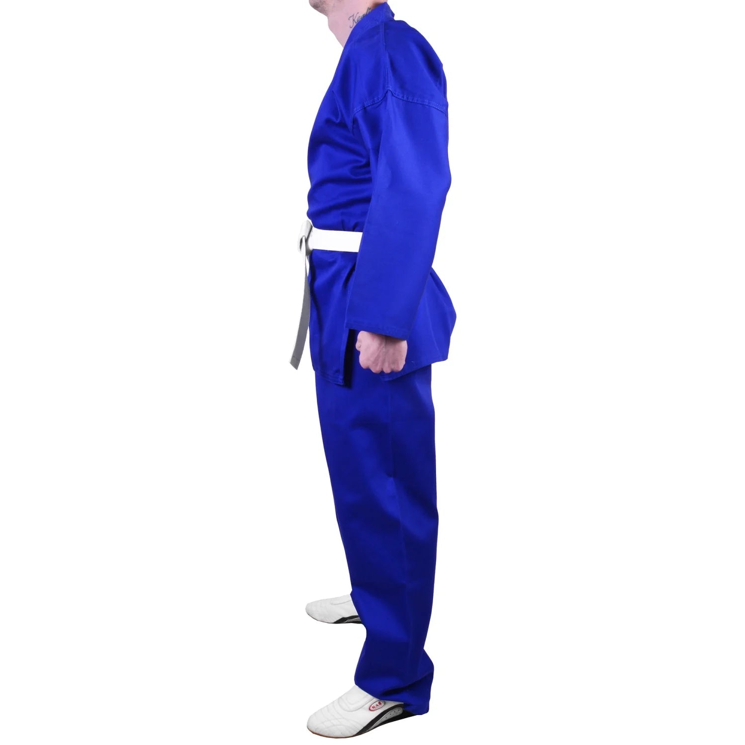 MAR-005B | Blue Karate Student Uniform Gi (8oz Fabric) + FREE BELT - Uniforms