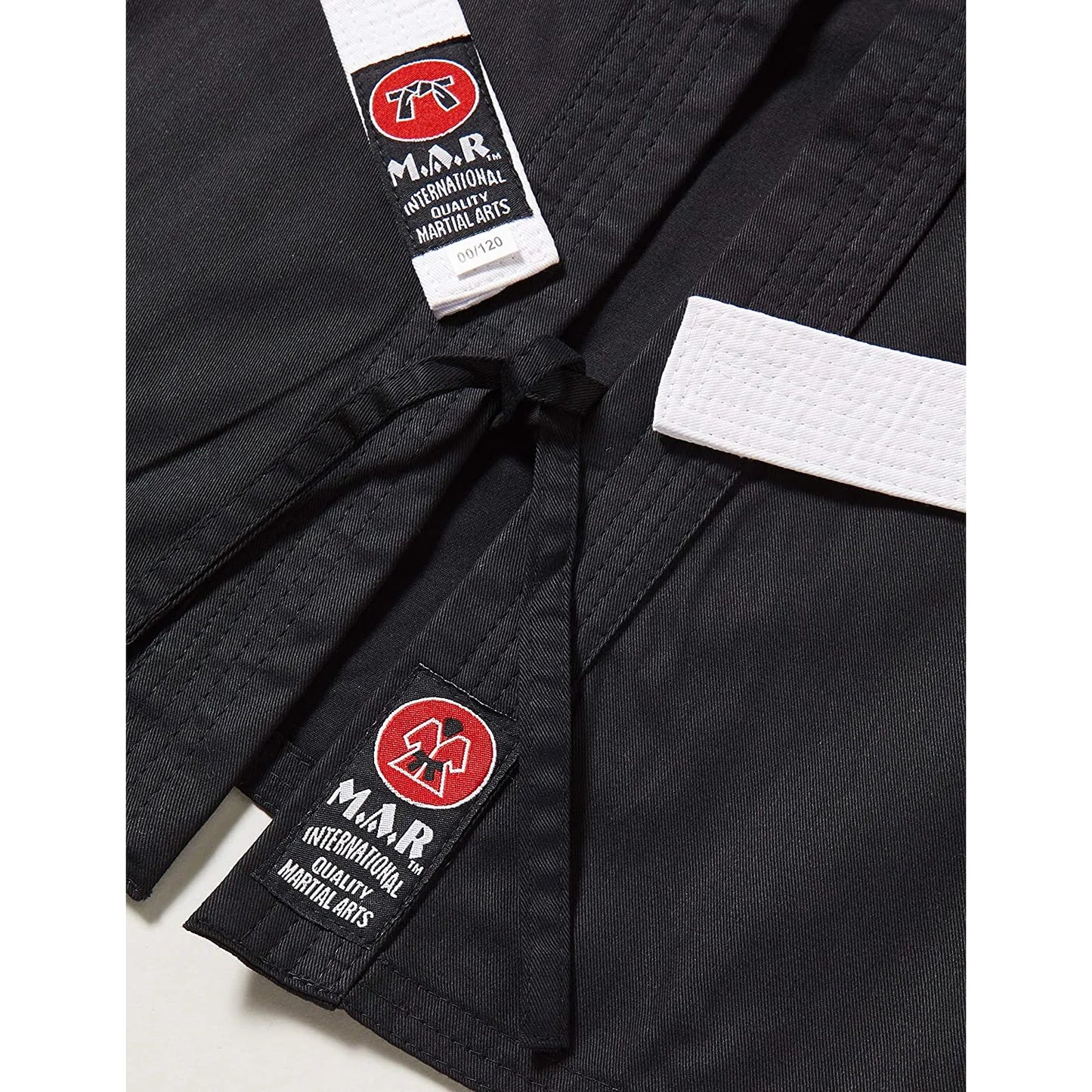 MAR-012 | Black & Red Designer Karate Uniform (8oz Fabric) + FREE BELT - Uniforms