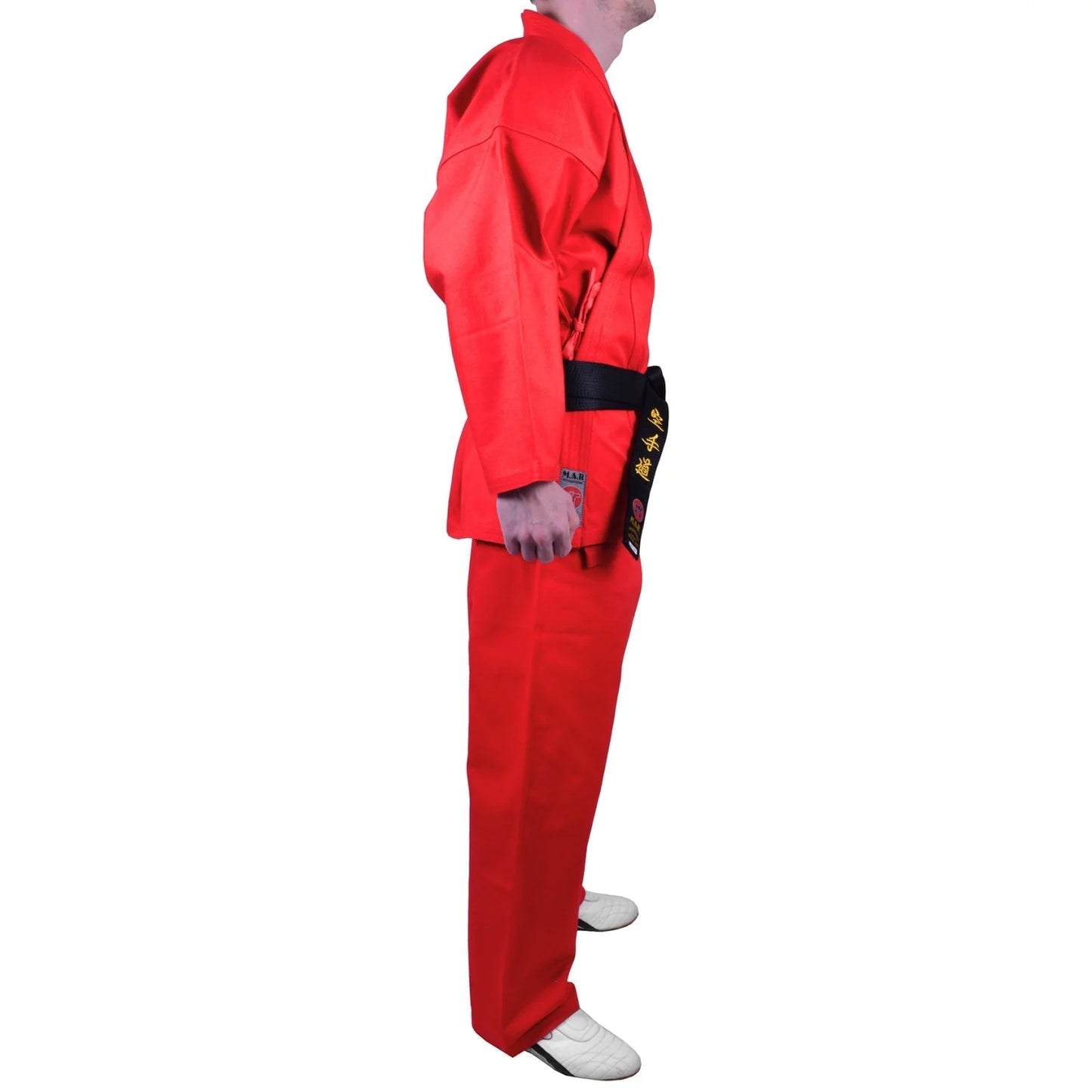MAR-018 | Red Karate Tournament Heavyweight Uniform (14oz Canvas Fabric) - Uniforms