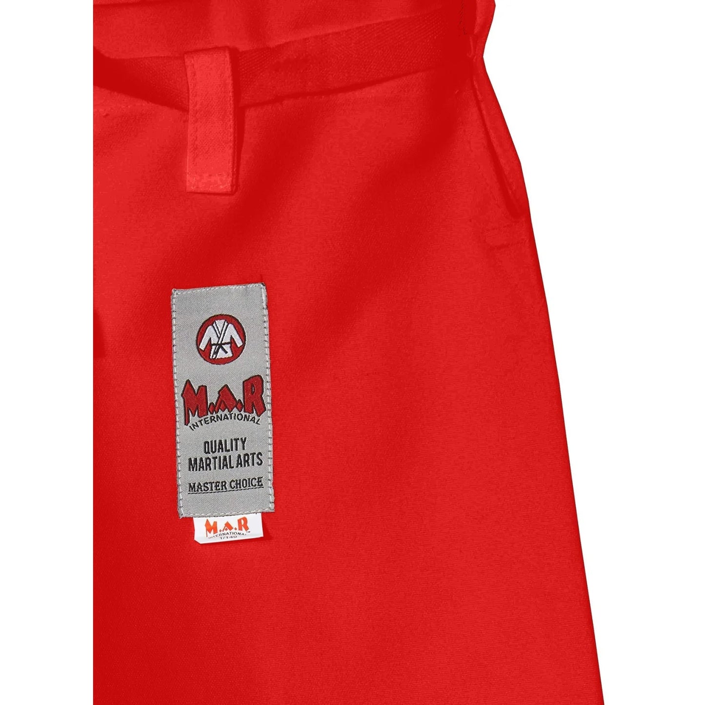 MAR-018 | Red Karate Tournament Heavyweight Uniform (14oz Canvas Fabric) - Uniforms