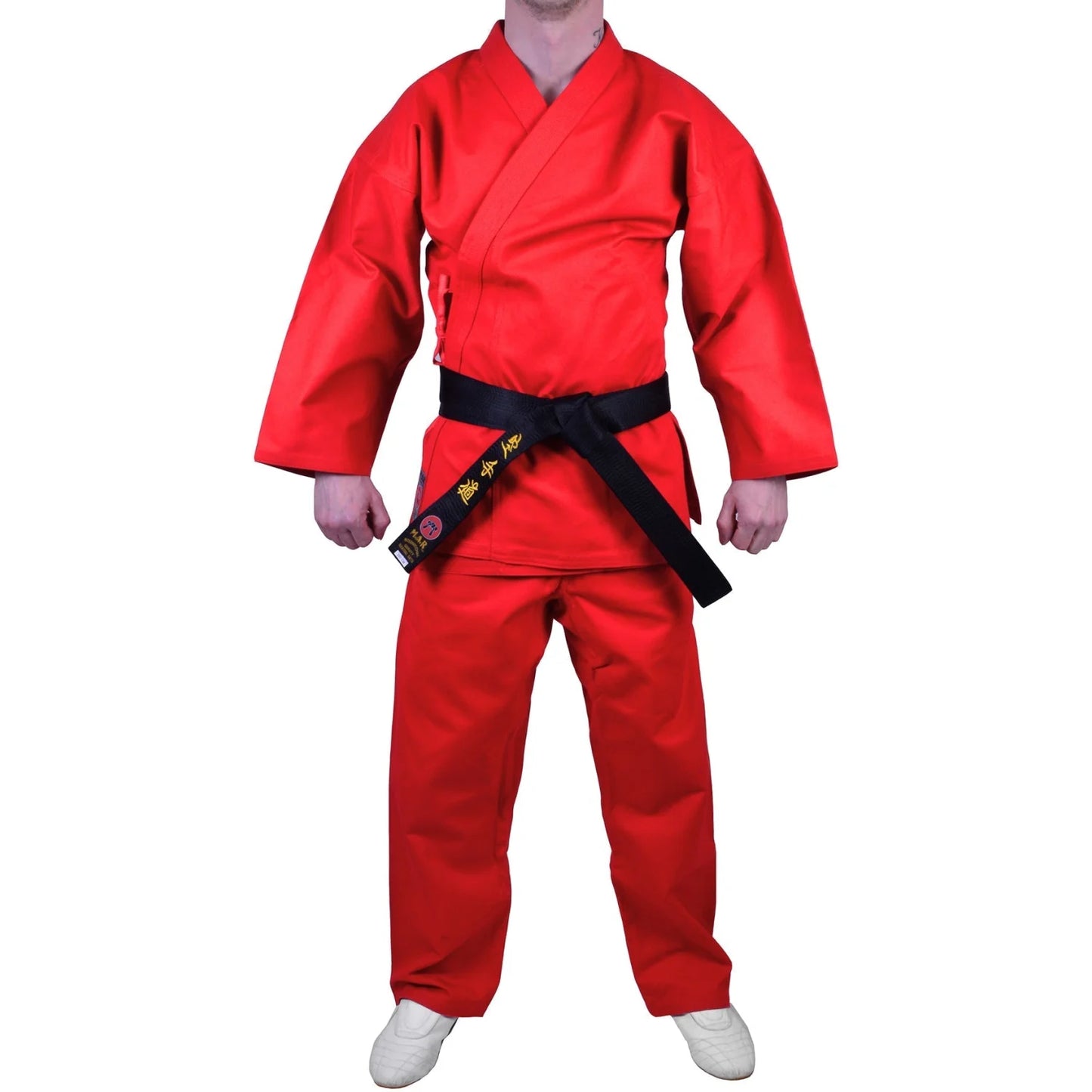 MAR-018 | Red Karate Tournament Heavyweight Uniform (14oz Canvas Fabric) - Uniforms