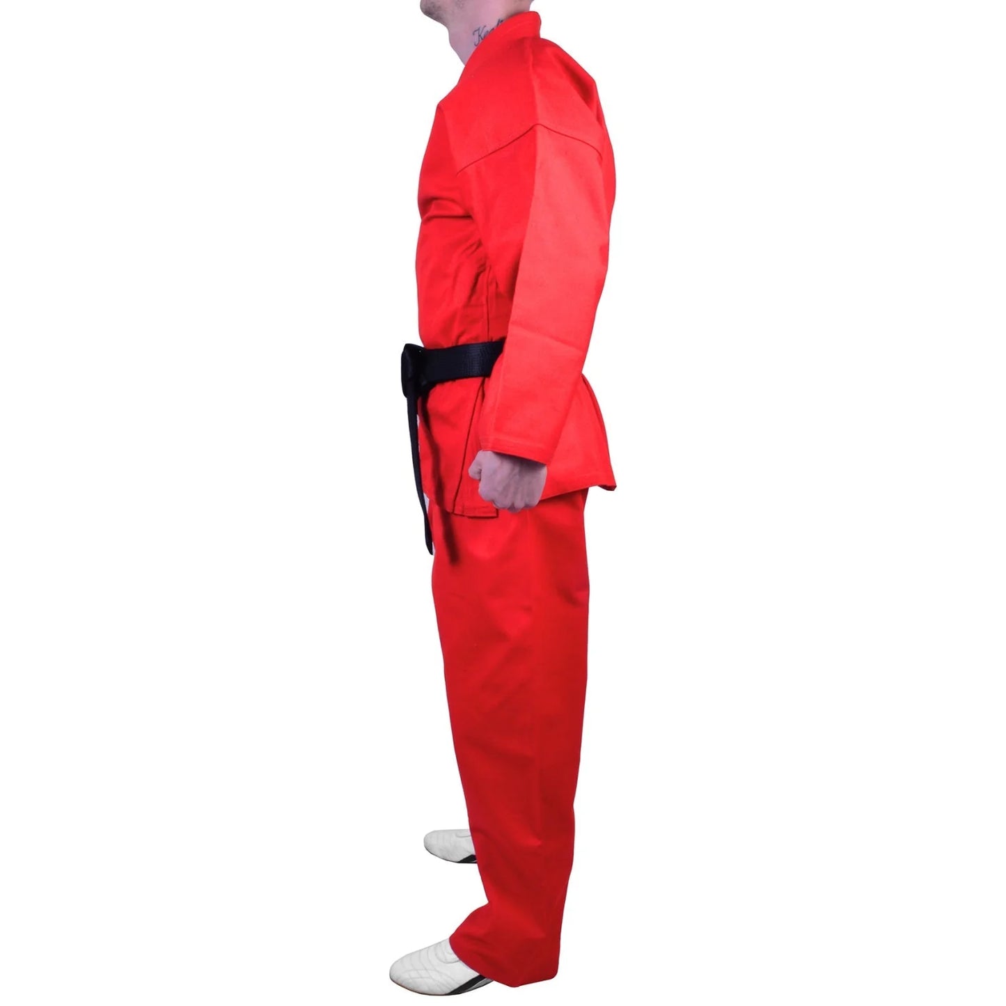 MAR-018 | Red Karate Tournament Heavyweight Uniform (14oz Canvas Fabric) - Uniforms