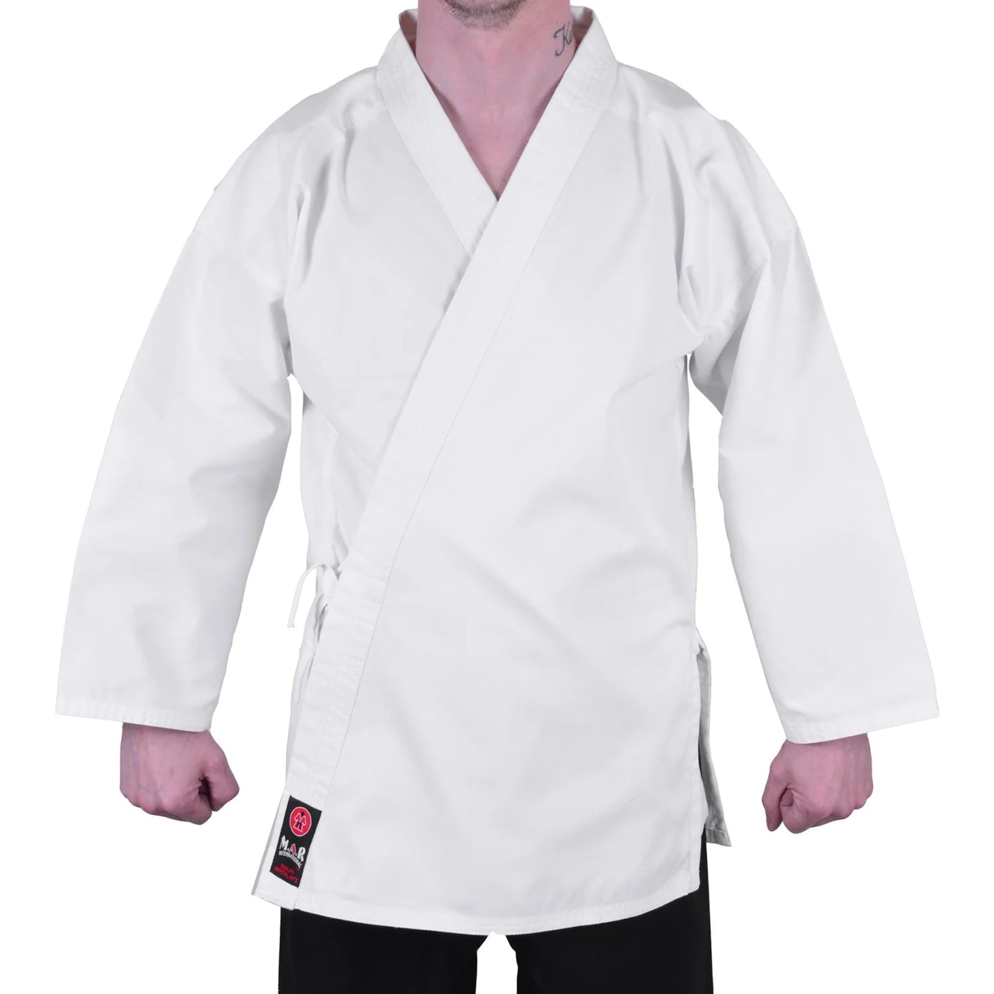 MAR-019A | Traditional White Karate Jacket - Uniforms