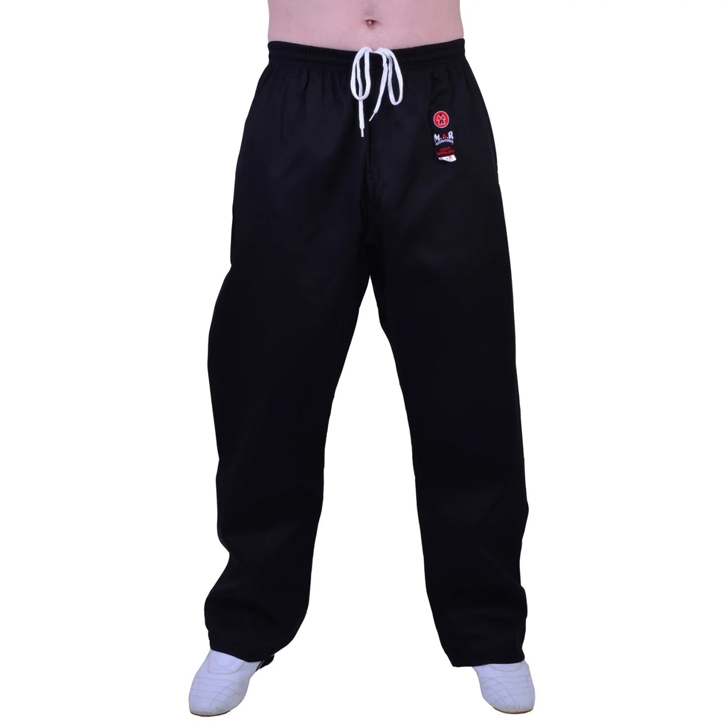MAR-020B | 8oz Black Traditional Karate Trousers - Trousers