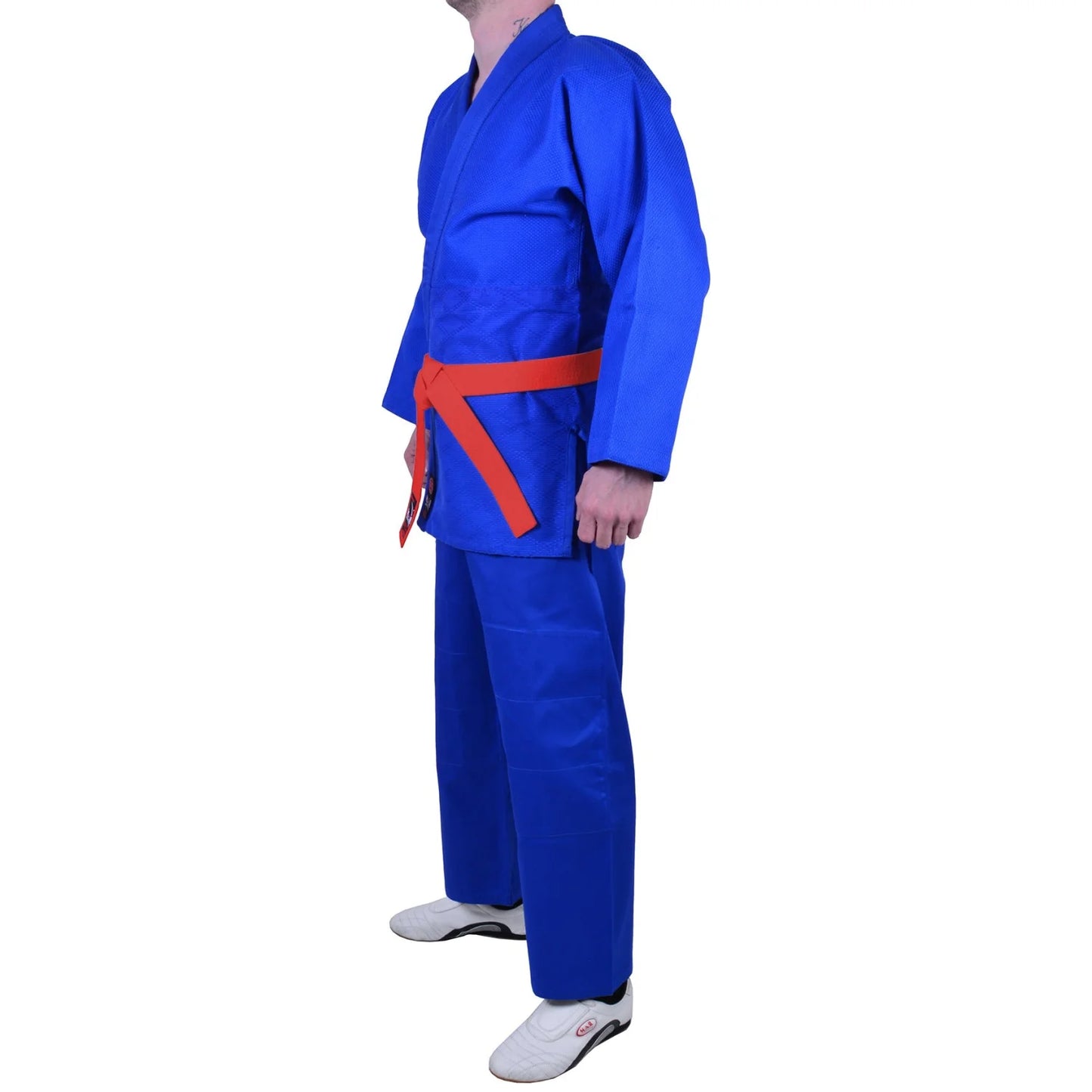 MAR-026A | Mediumweight Blue Judo Uniform For Intermediate Students + FREE BELT - Uniforms