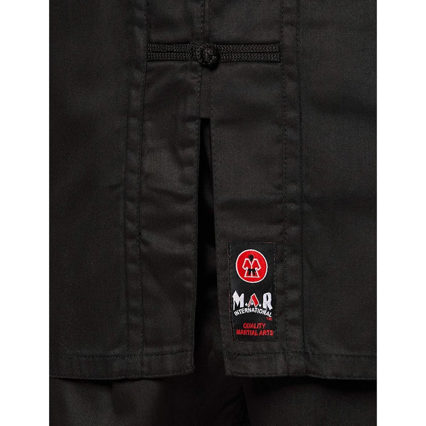 MAR-044 | Black Medium Weight Kung-Fu Uniform For Students - Uniforms