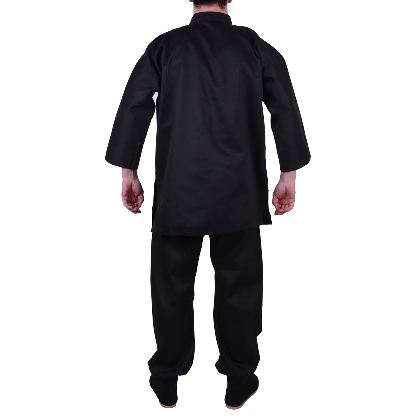 MAR-044 | Black Medium Weight Kung-Fu Uniform For Students - Uniforms