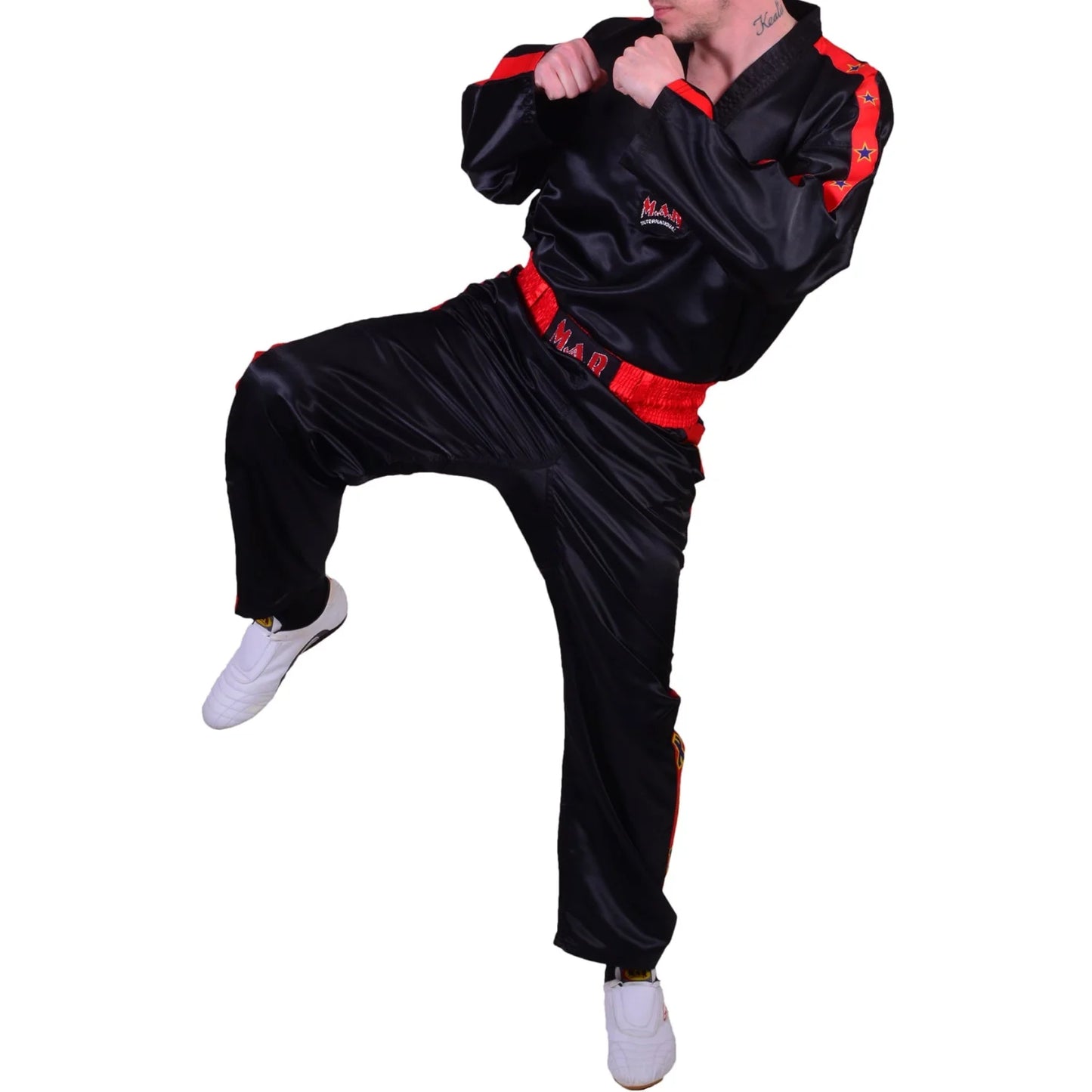 MAR-056 | Black Kickboxing Training & Competition Uniform - Uniforms