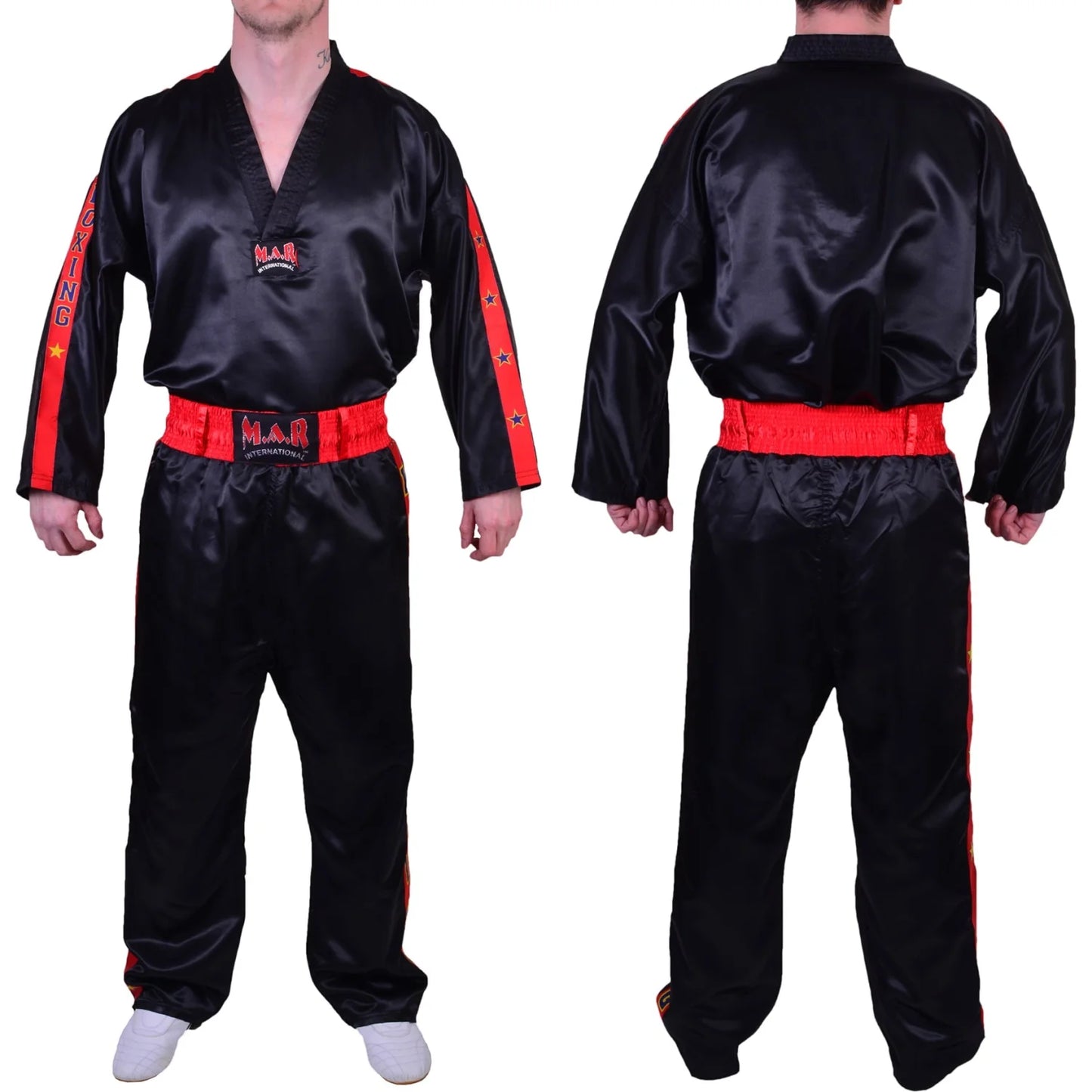 MAR-056 | Black Kickboxing Training & Competition Uniform - Uniforms