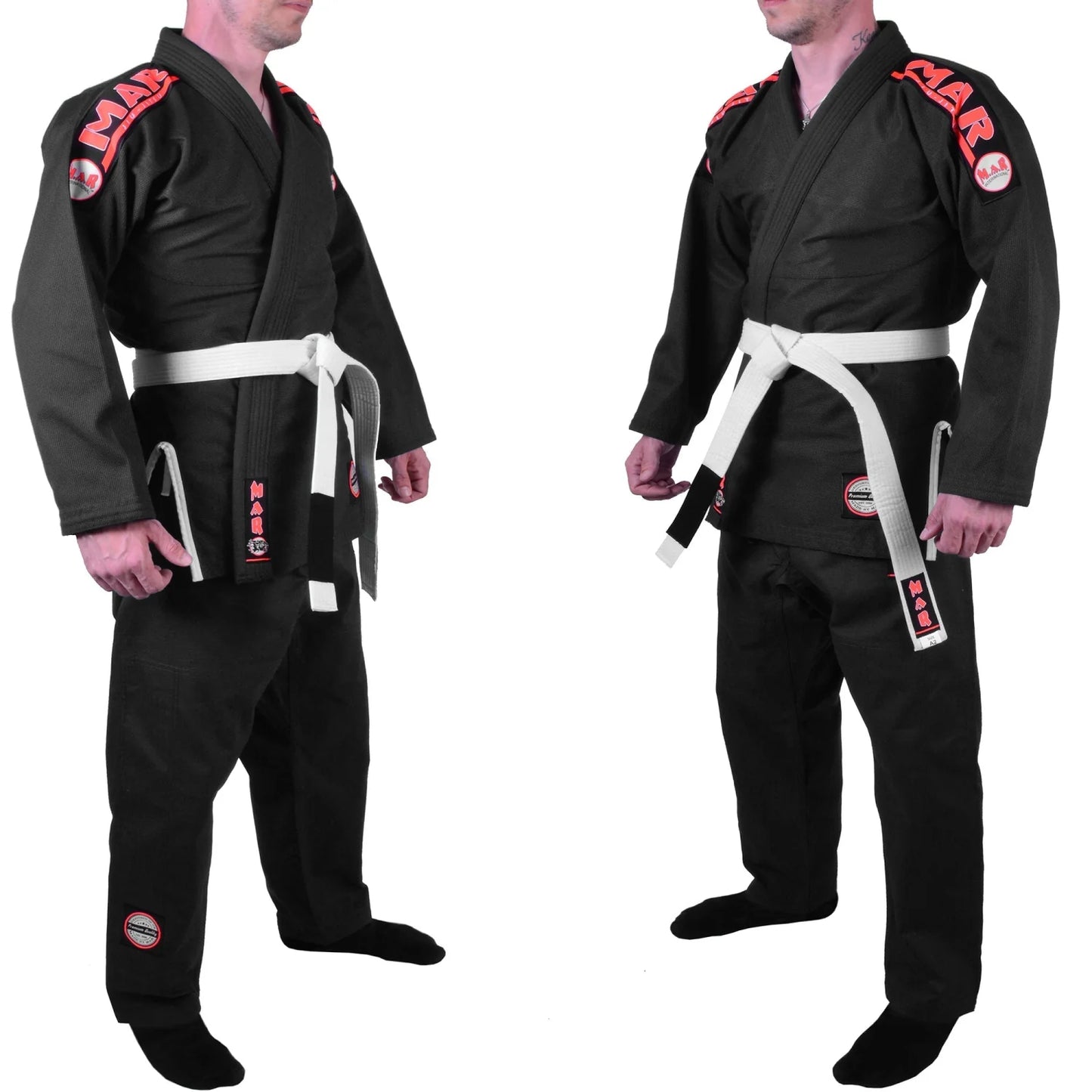 MAR-061B | Black Brazilian Jiu-Jitsu Uniform - Uniforms