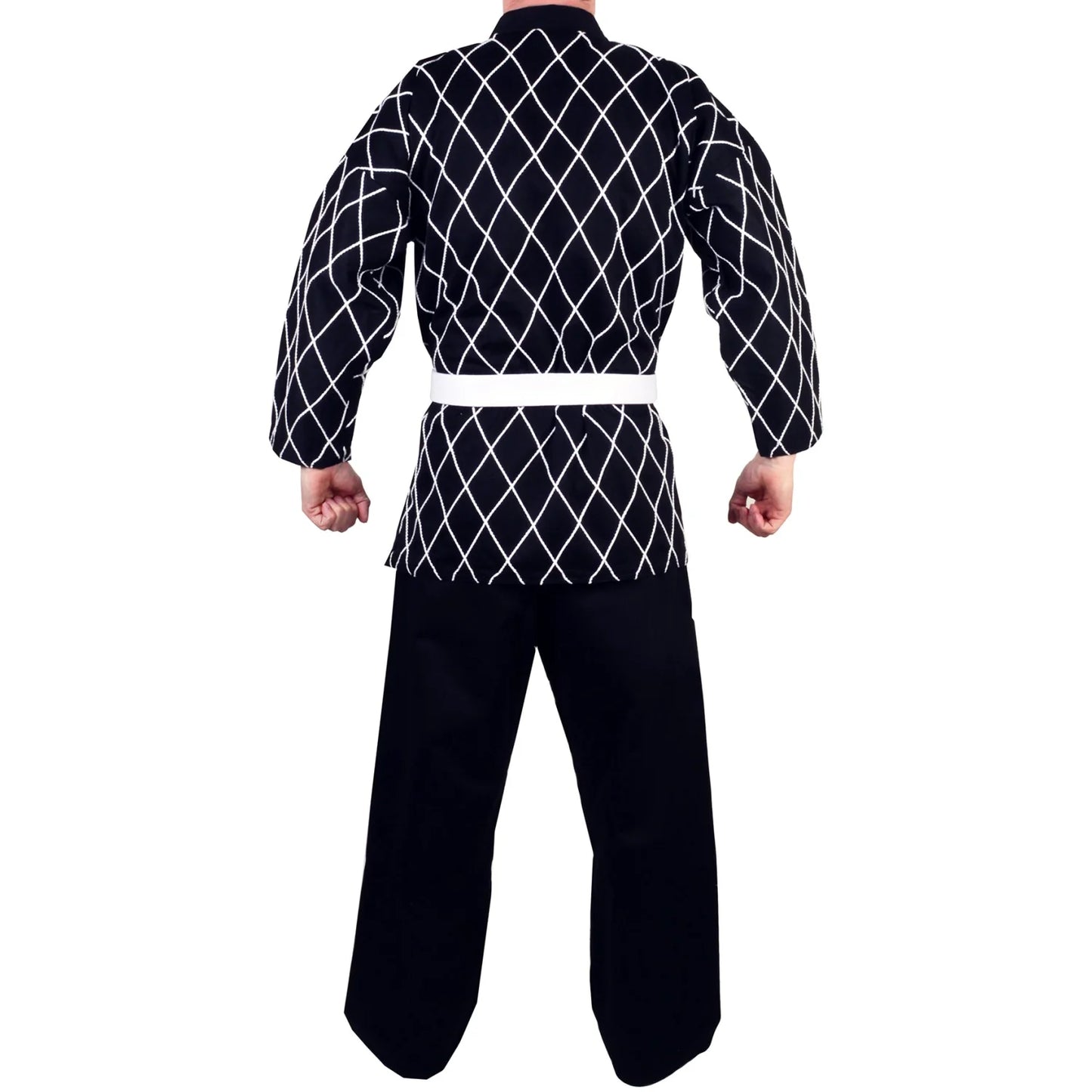 MAR-071 | Black Hapkido Uniform w/ Cross Design - Uniforms