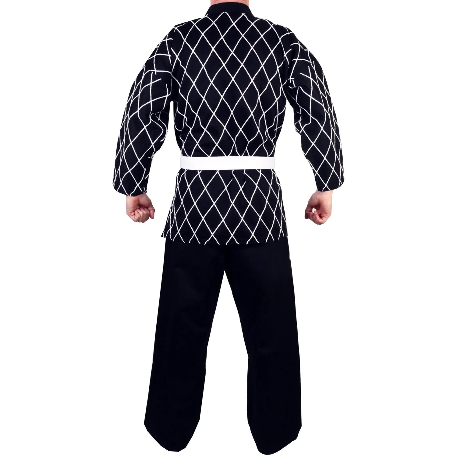 MAR-071 | Black Hapkido Uniform w/ Cross Design - Uniforms