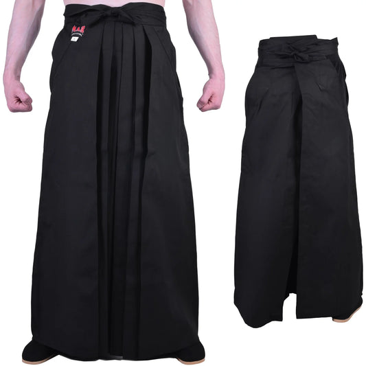 MAR-073A | Traditional Black Aikido Hakama - Uniforms