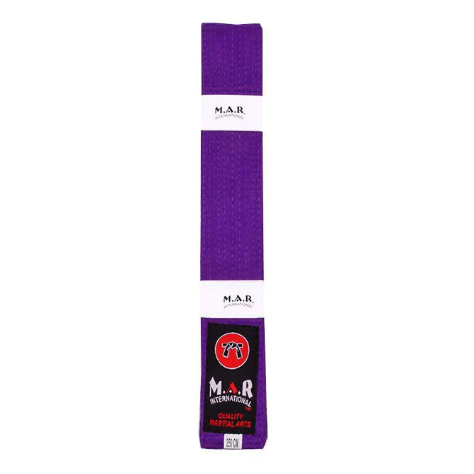 MAR-075 | Plain Coloured Martial Arts Grading Belts - Purple / 220cm / Wholesale - Belts