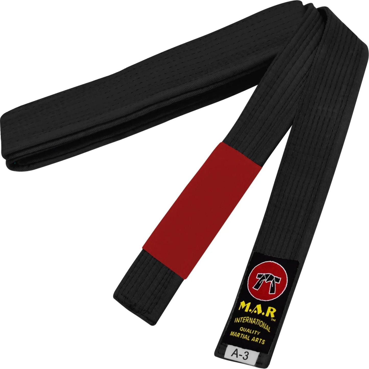 MAR-082 | Brazilian Jiu-Jitsu Ranking Belts Size A1 to A4 (Adult Sizes) - Black (I) / A1 / Wholesale - Belts