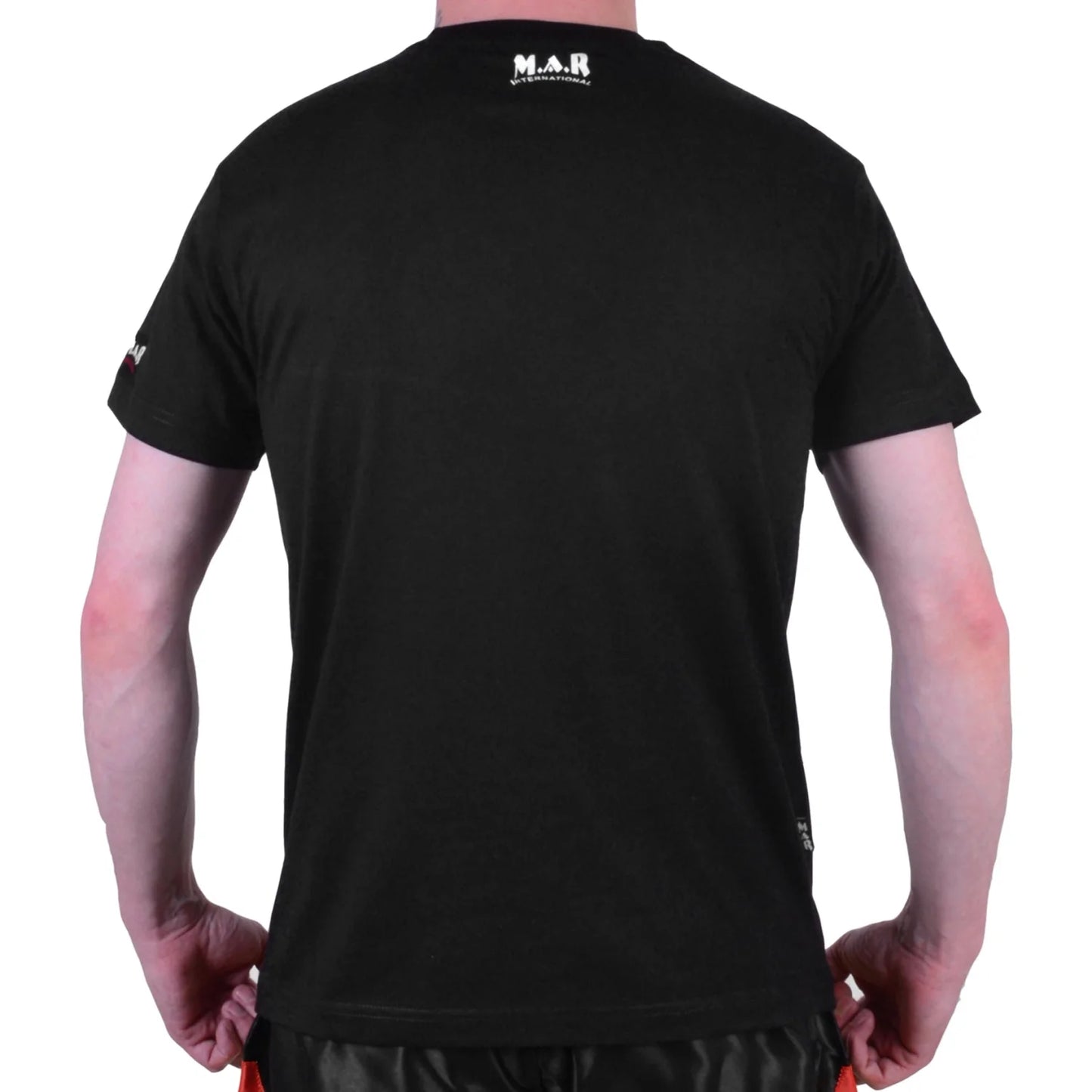 MAR-084C | Black Round-Neck Karate T-Shirt - T-Shirts