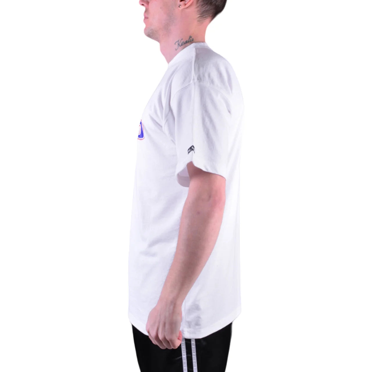 MAR-084D | White Round-Neck Taekwondo T-Shirt (OD) - T-Shirts