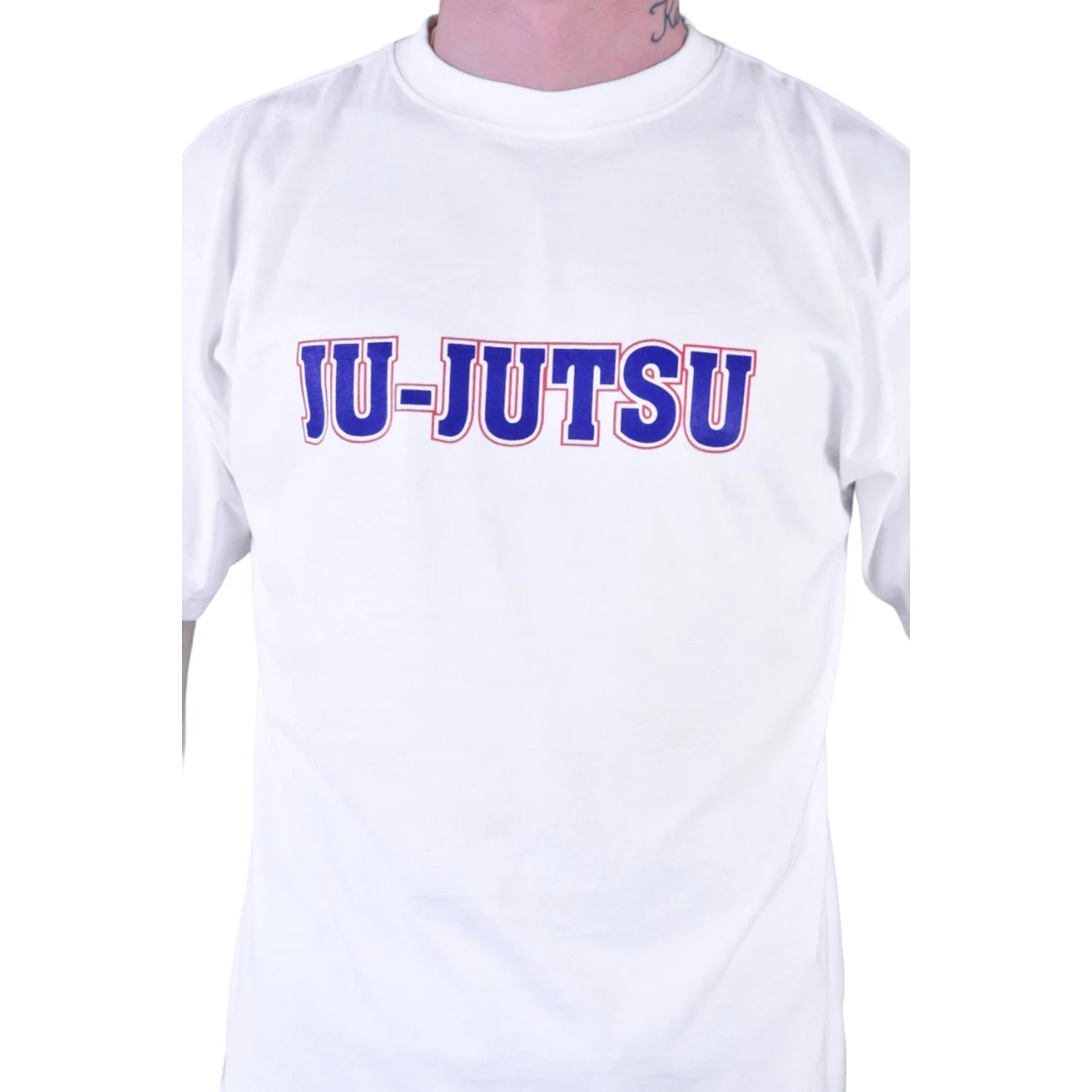 MAR-084I | White Round-Neck Judo T-Shirt (OD) - T-Shirts