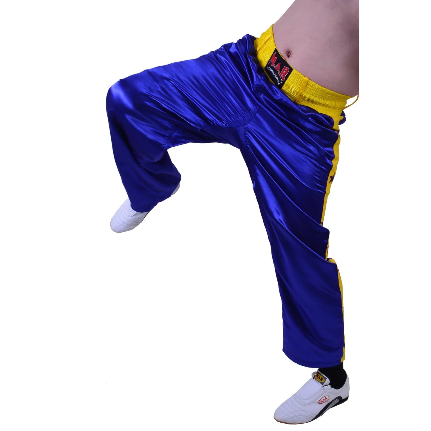 MAR-086C | Blue Stripe Freestyle Trouser w/ Stars - Trousers