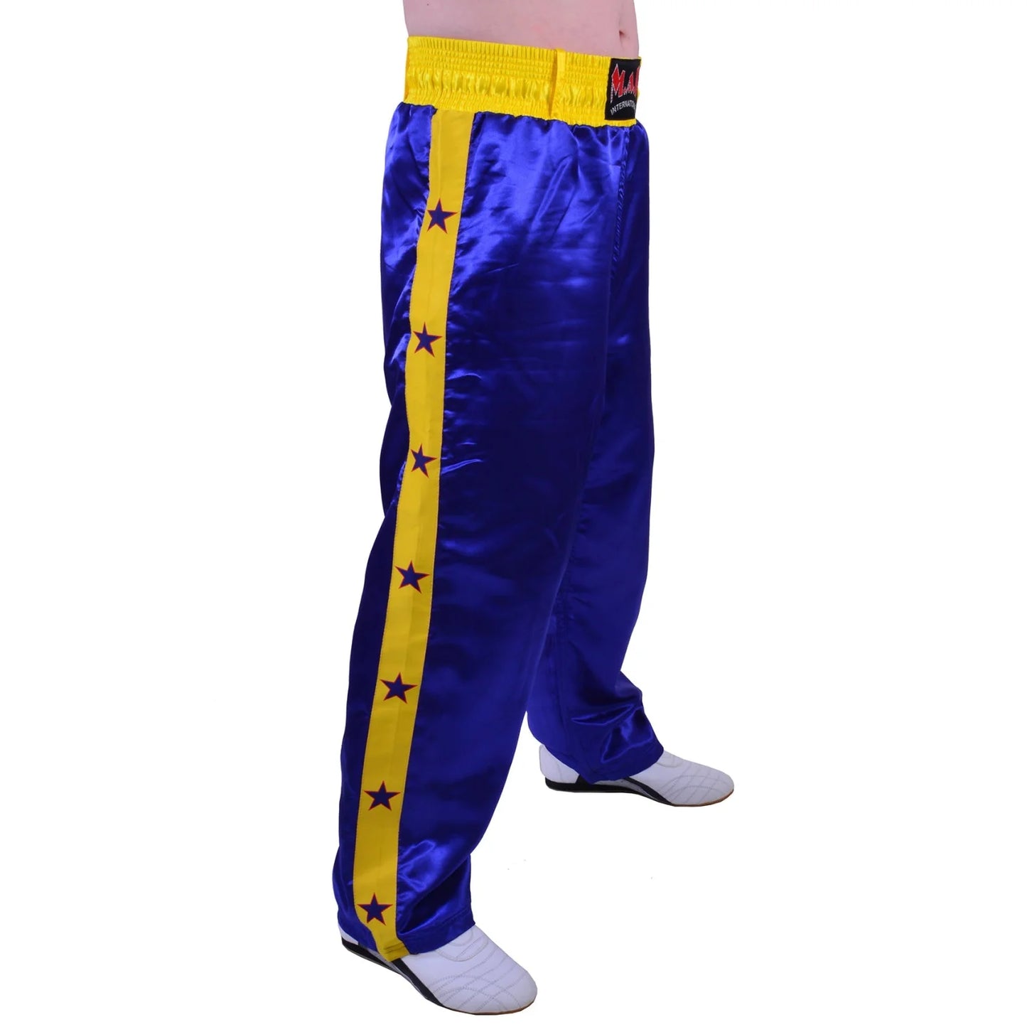 MAR-086C | Blue Stripe Freestyle Trouser w/ Stars - Trousers