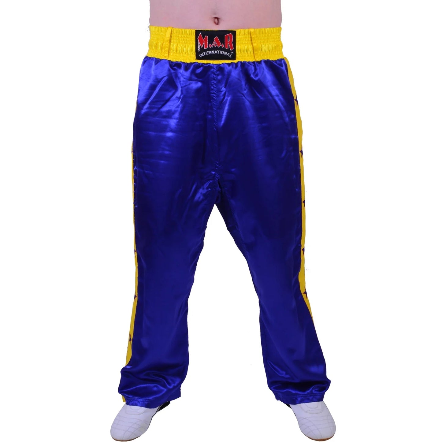 MAR-086C | Blue Stripe Freestyle Trouser w/ Stars - Trousers