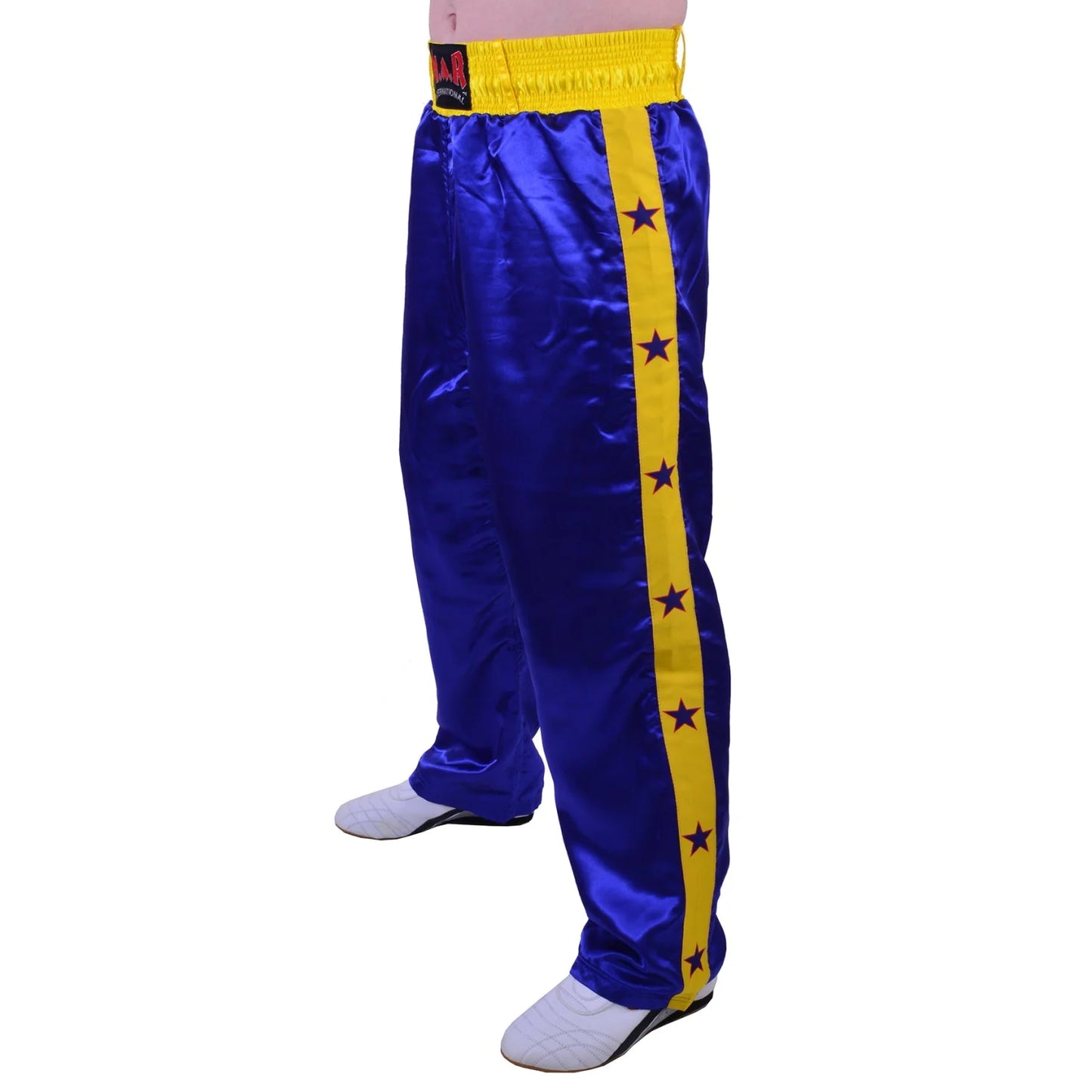 MAR-086C | Blue Stripe Freestyle Trouser w/ Stars - Trousers