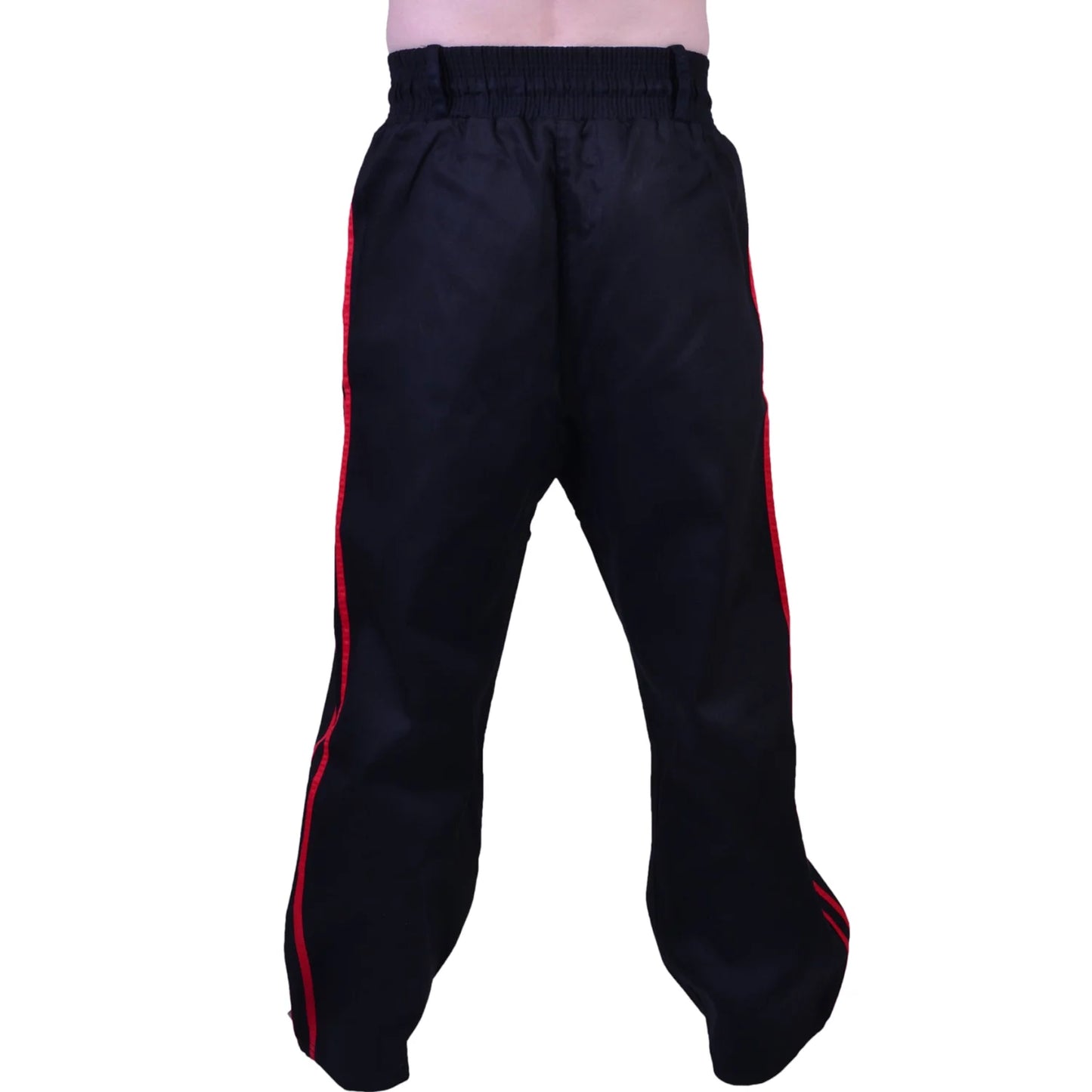 MAR-088E | Black & Red Kickboxing & Freestyle Two-Striped Trousers - Trousers