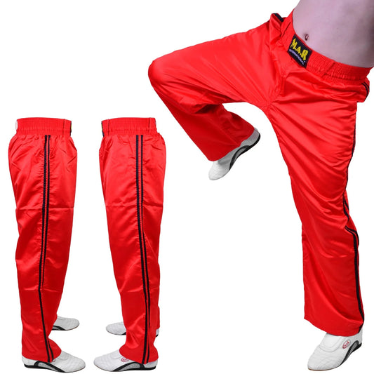 MAR-089D | Full Contact Red + Black Kickboxing & Freestyle Trousers - Trousers