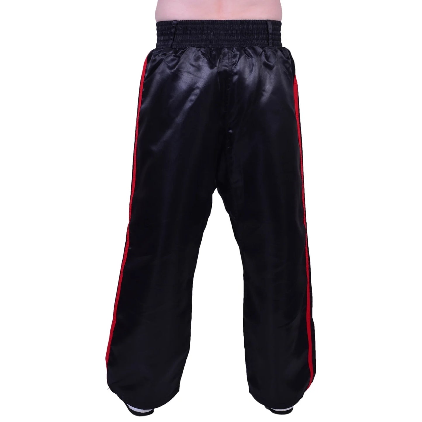MAR-089E | Full Contact Black + Red Kickboxing & Freestyle Trousers - Trousers