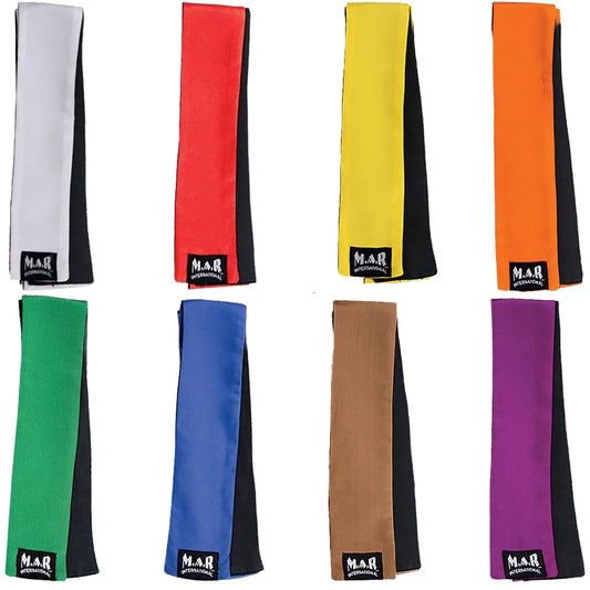 MAR-096 | Two-Tone Kickboxing & Muay Thai Grading Sashes - Belts