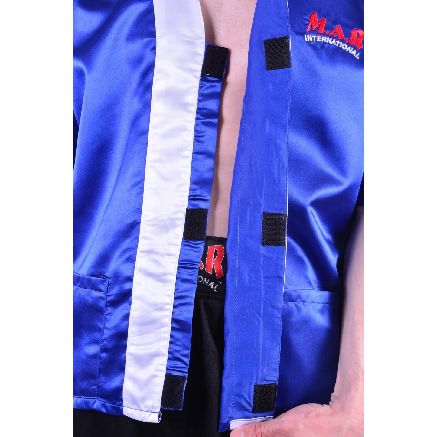 MAR-099C | Blue Boxing Cornerman’s Jacket - Robes