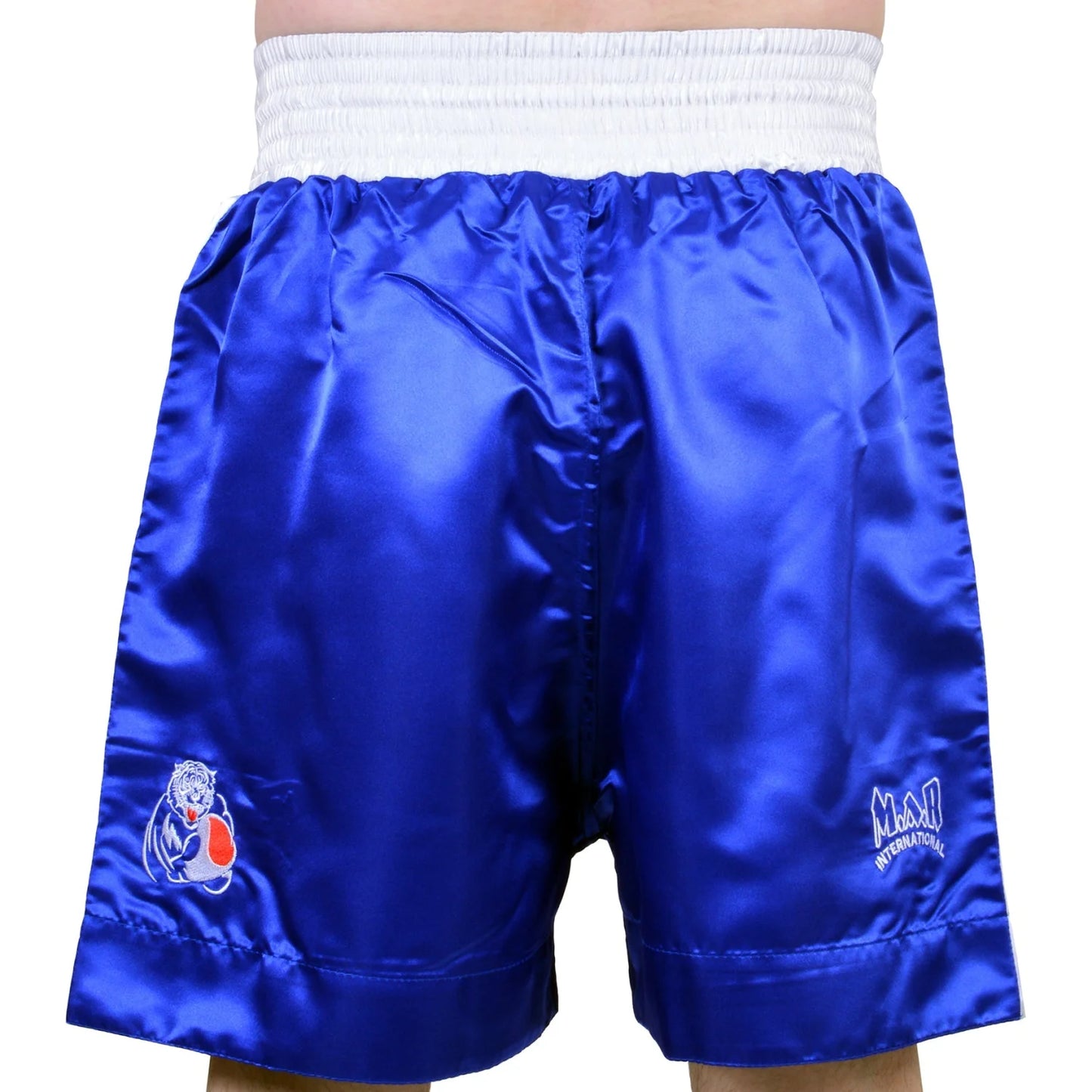 MAR-103B | Blue & White Boxing Shorts - Shorts