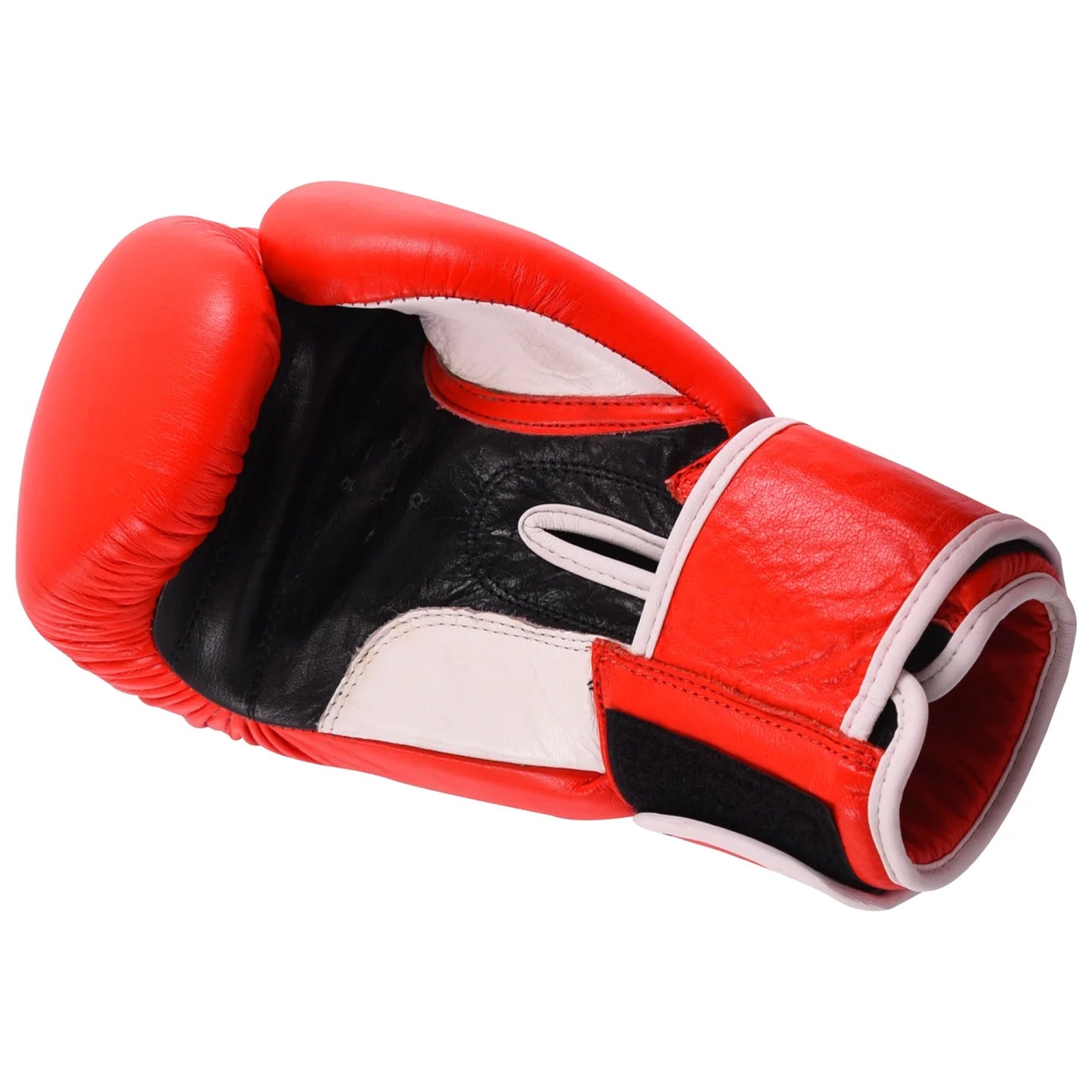 MAR-105B | Red Genuine Cowhide Leather Boxing/Kickboxing Gloves - Gloves