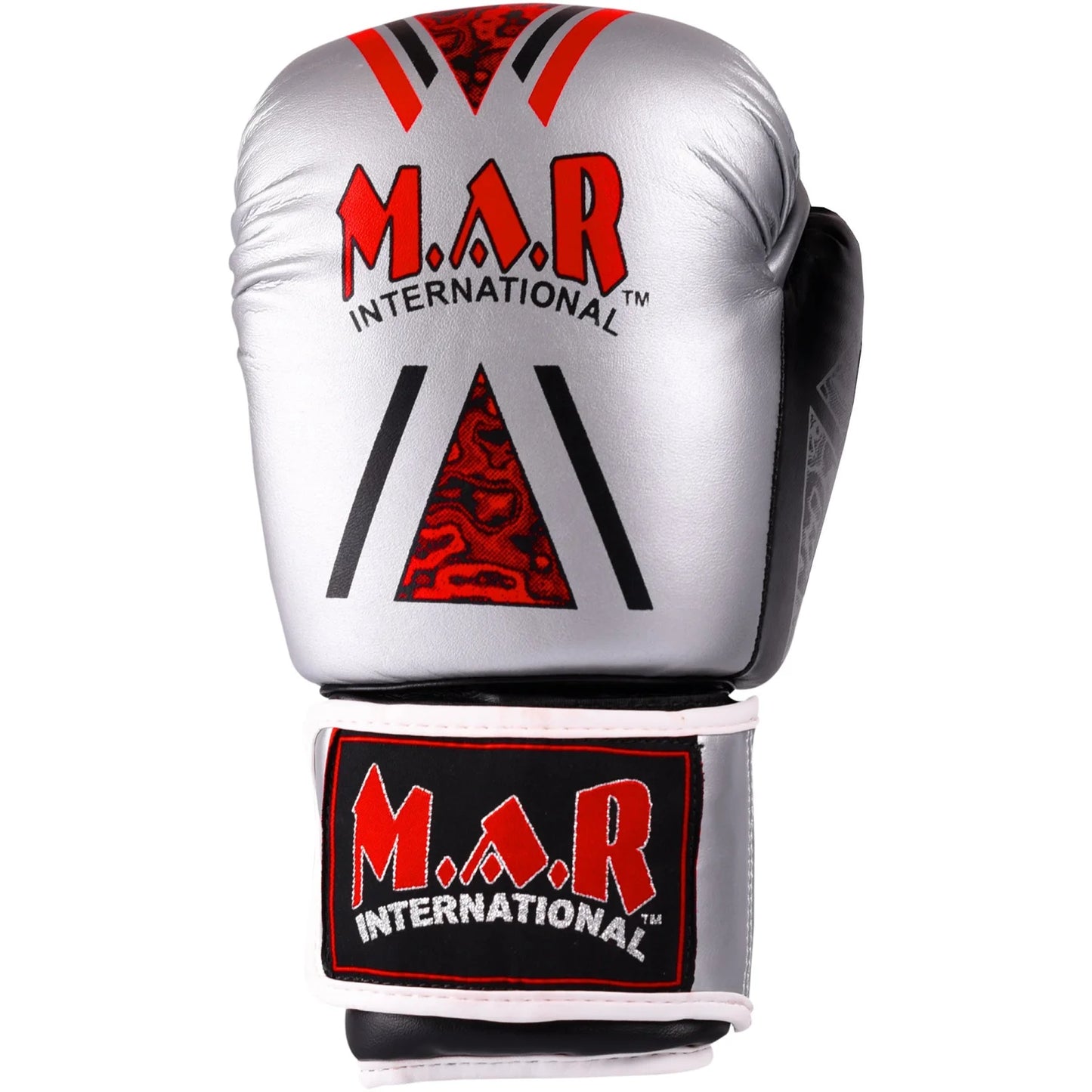 MAR-113A | Grey & Black Boxing/Kickboxing Competition Gloves - Gloves