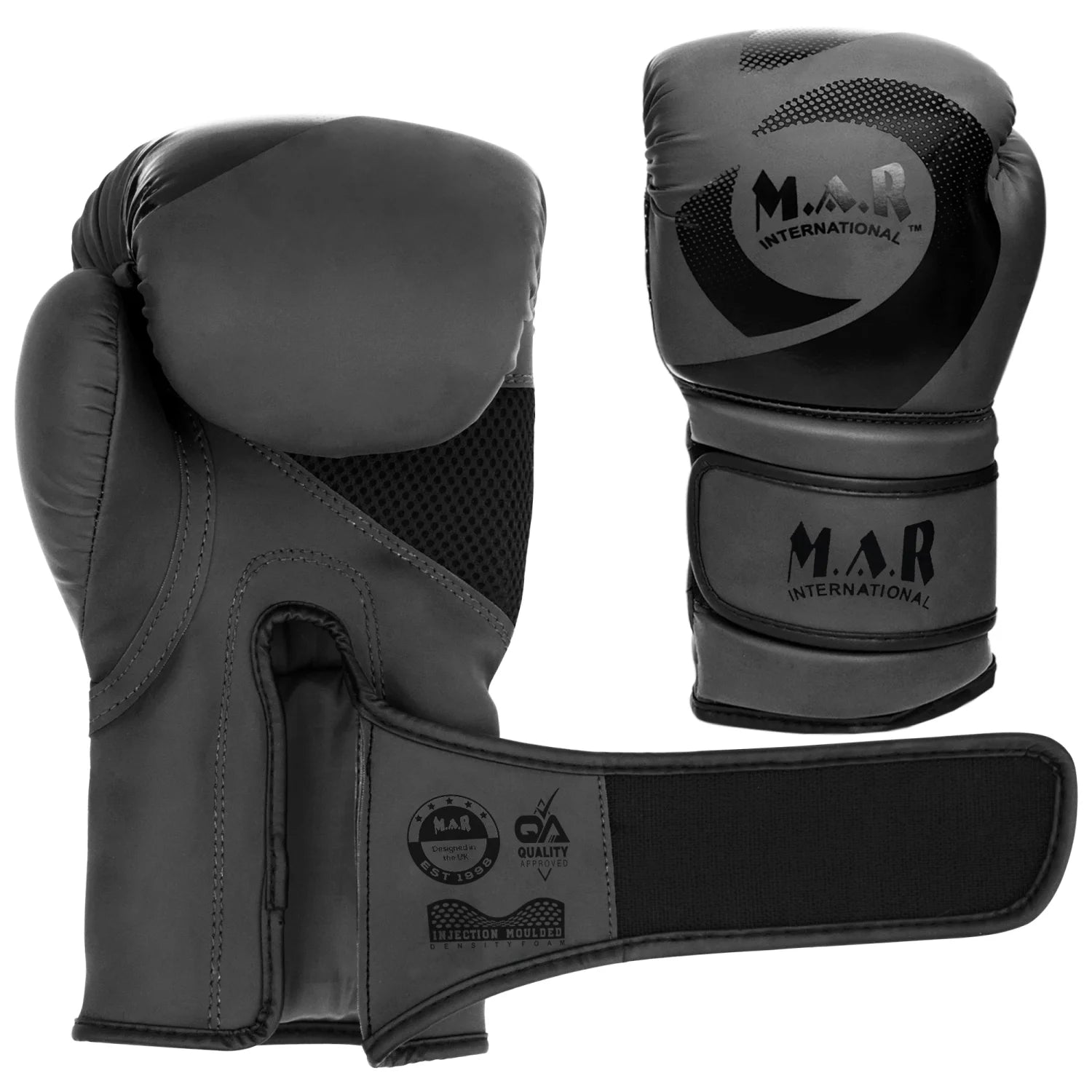 MAR-113B | Black Boxing & Kickboxing Competition Gloves - Gloves