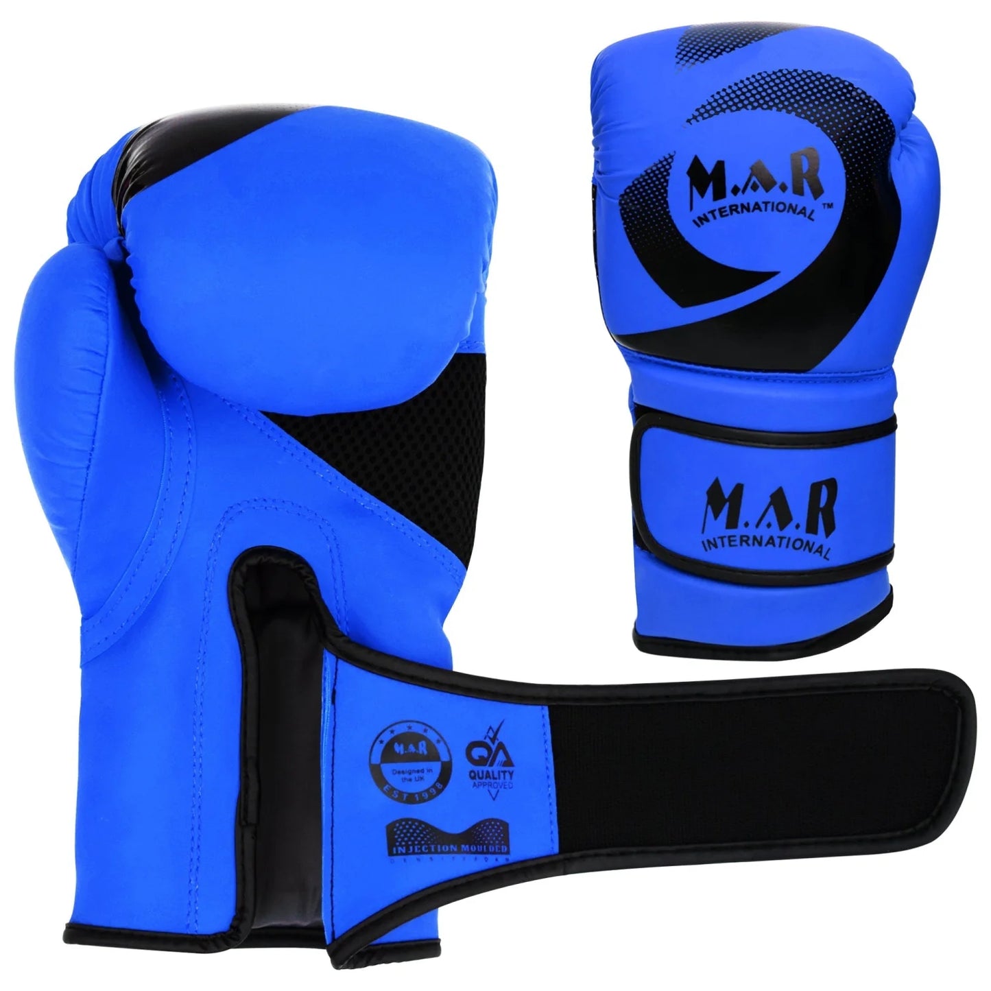 MAR-113D | Blue Boxing & Kickboxing Competition Gloves - Gloves