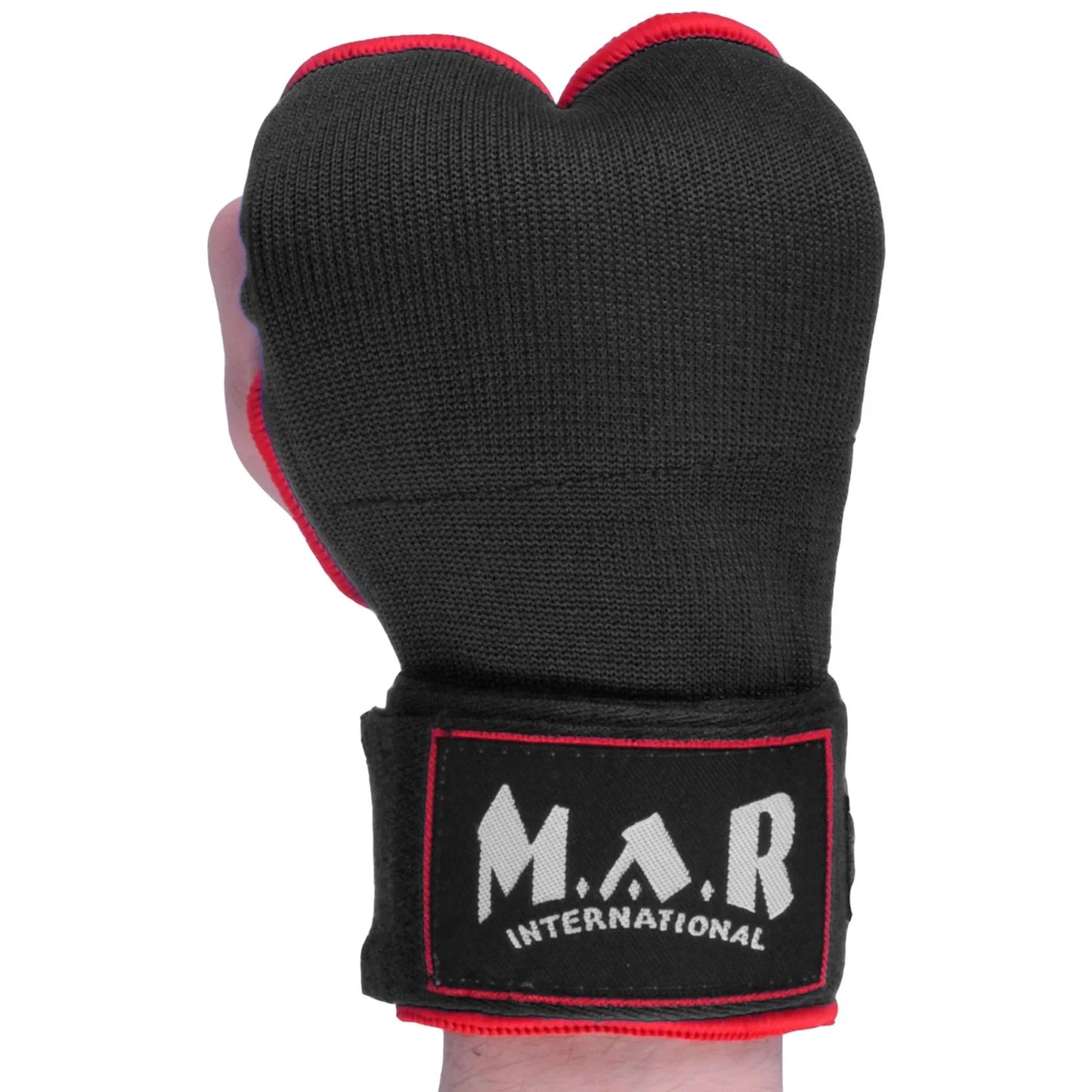 MAR-119A | Black Hand Wrap Mitts w/ Padded Knuckles - Small Accessories