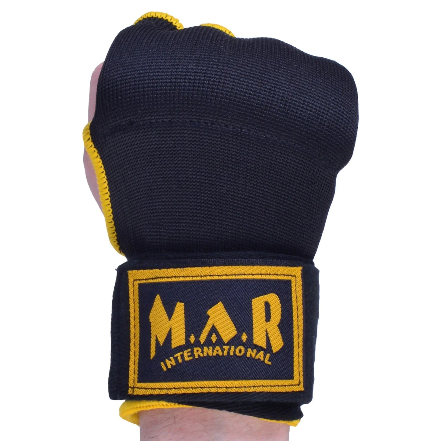 MAR-119D | Black Hand Wrap Mitts w/ Gel Padded Knuckles - Small Accessories