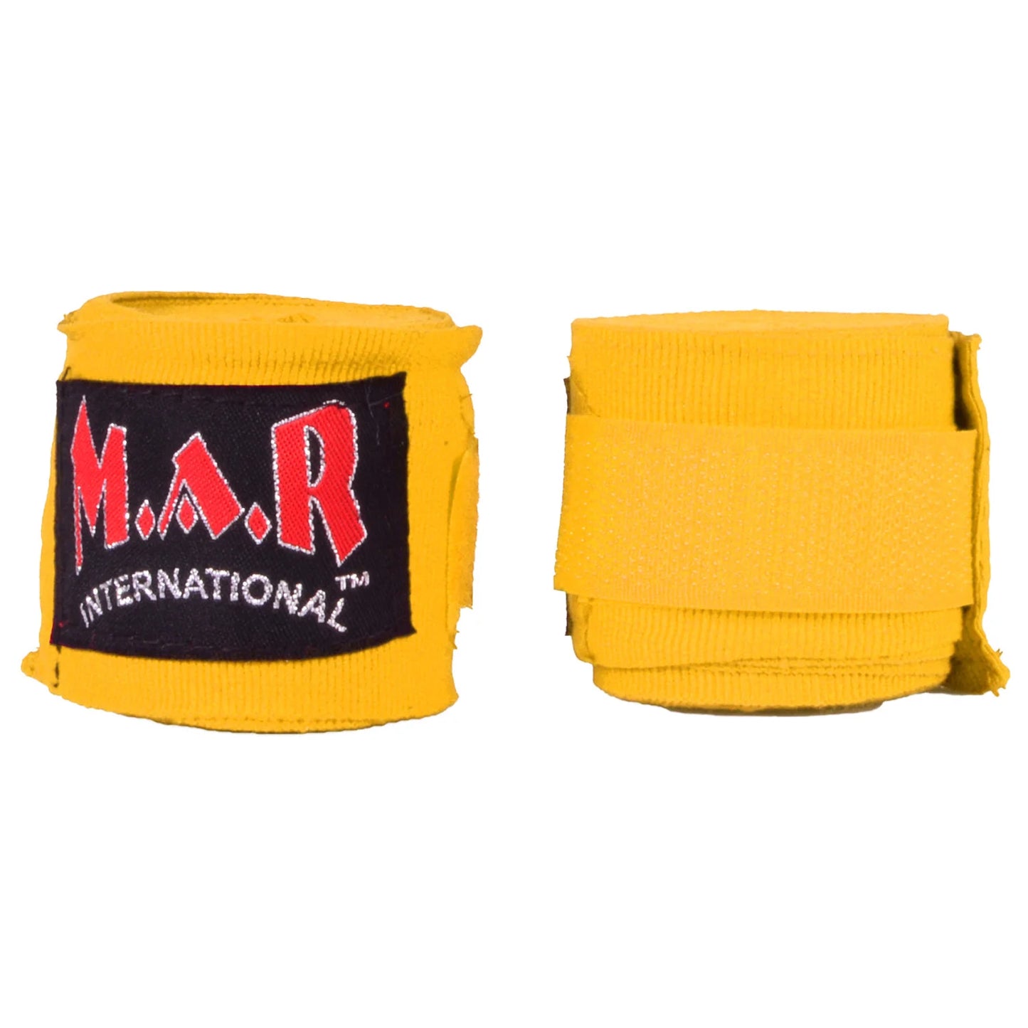 MAR-121E | Yellow Elasticated Boxing & Martial Arts Hand Wraps - Small Accessories