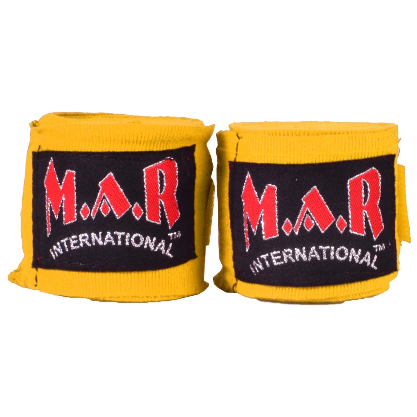 MAR-121E | Yellow Elasticated Boxing & Martial Arts Hand Wraps - Small Accessories
