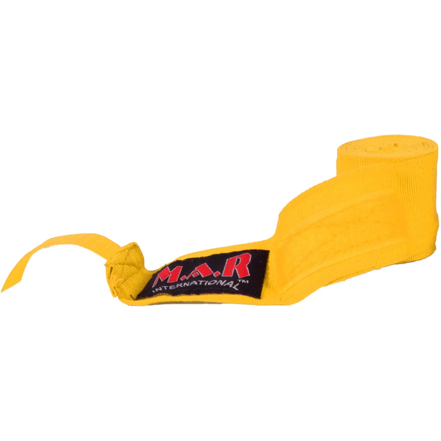 MAR-121E | Yellow Elasticated Boxing & Martial Arts Hand Wraps - Small Accessories